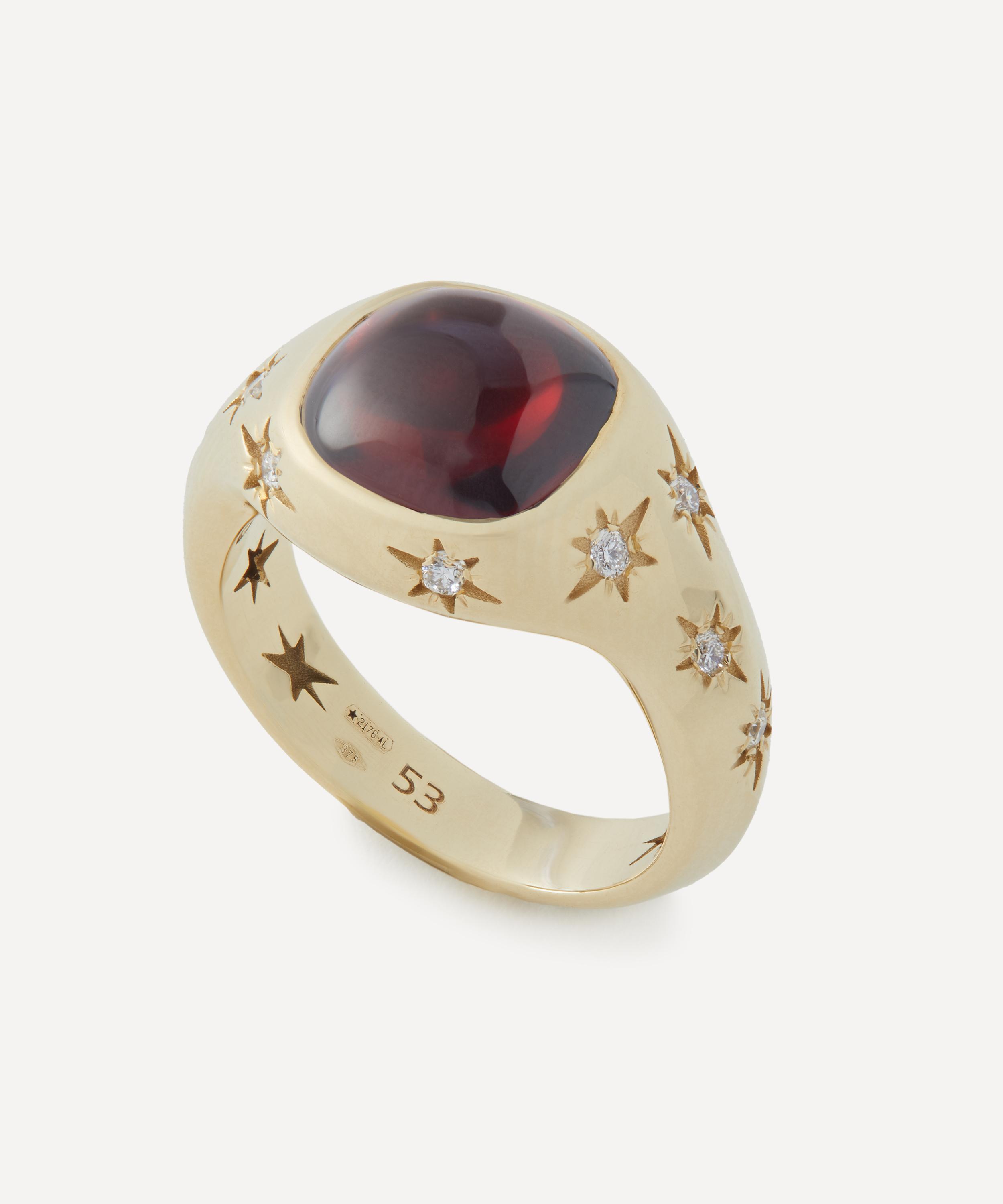 Liberty - 9ct Gold Ianthe Star Garnet Cocktail Ring image number 0