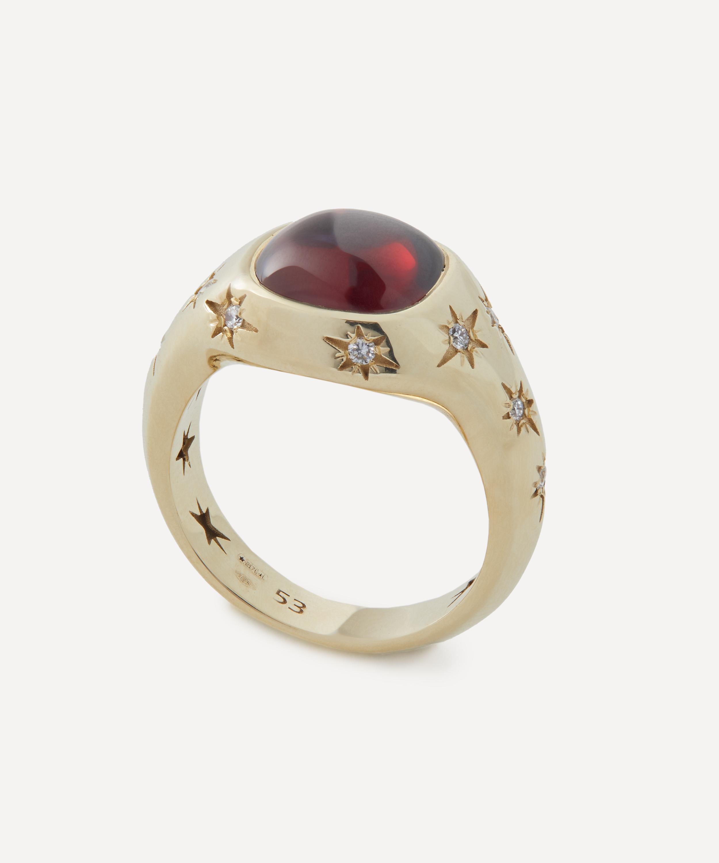 Liberty - 9ct Gold Ianthe Star Garnet Cocktail Ring image number 2
