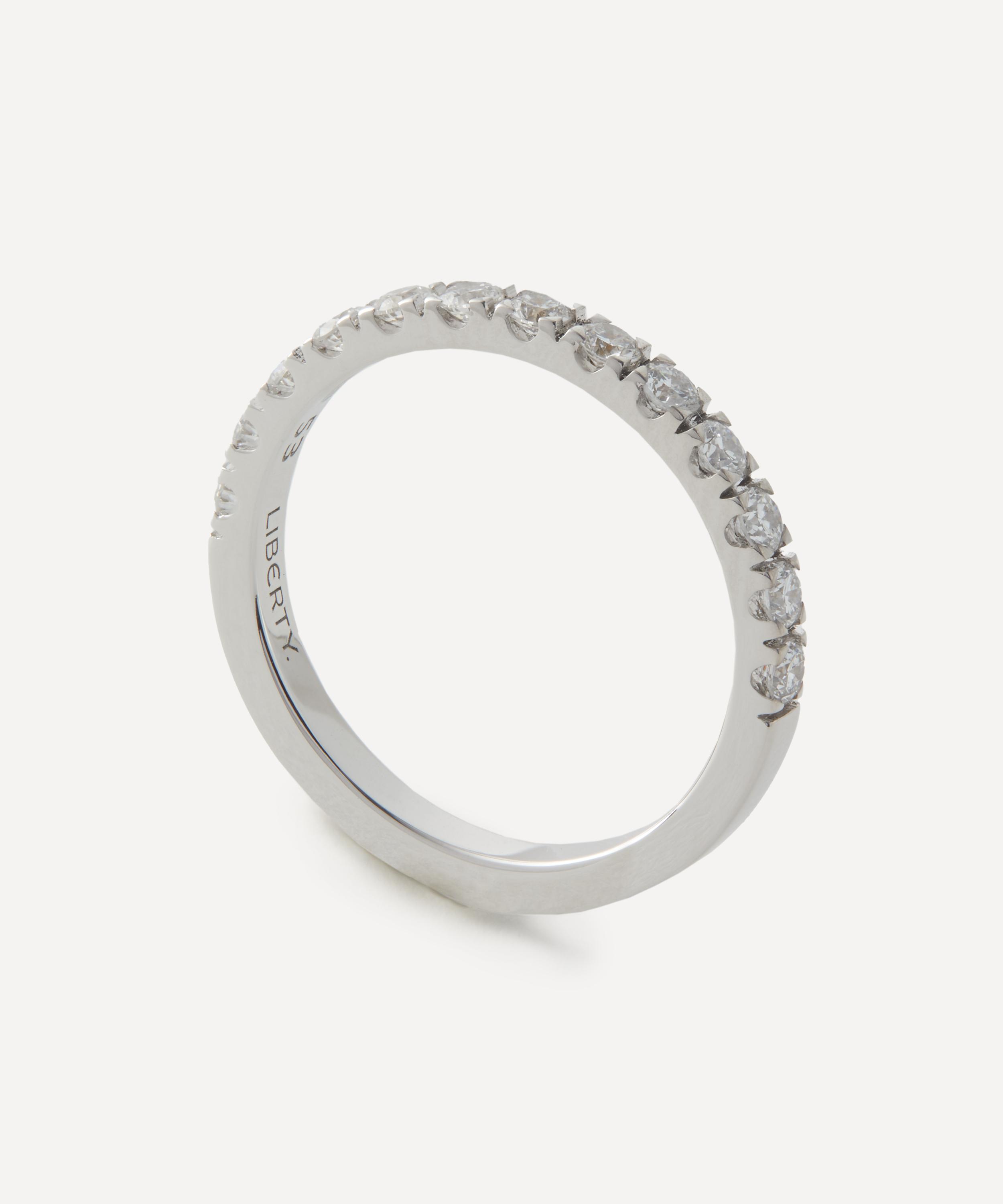 Liberty - 18ct White Gold Diamond Tennis Ring image number 2