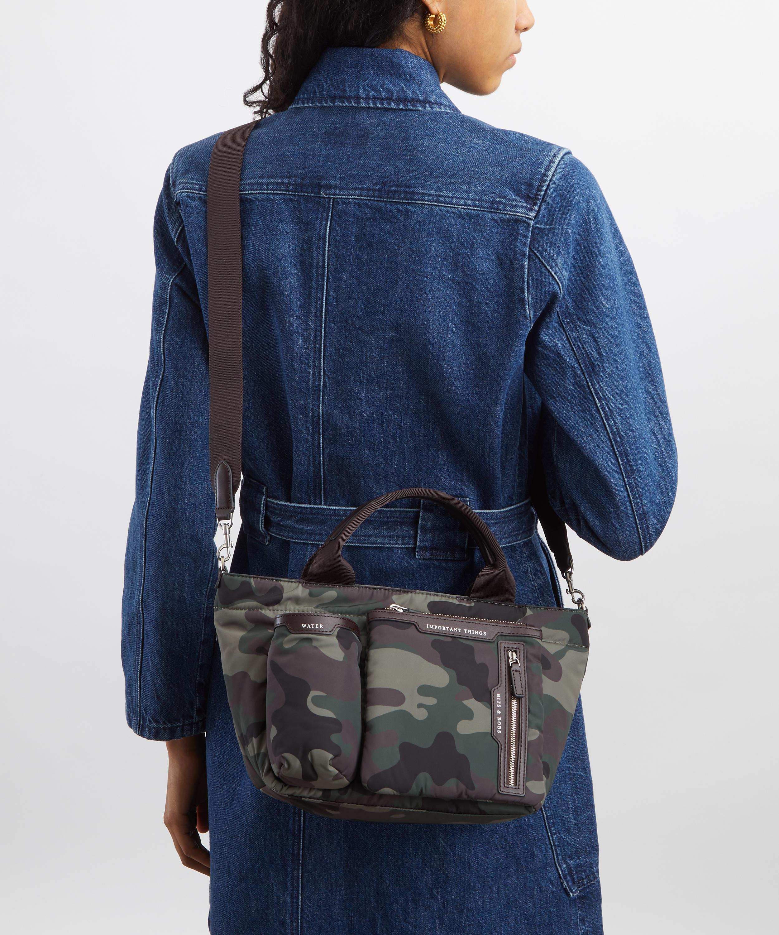 Anya Hindmarch - Camouflage EW Multi Pocket Mini Crossbody Tote Bag image number 7
