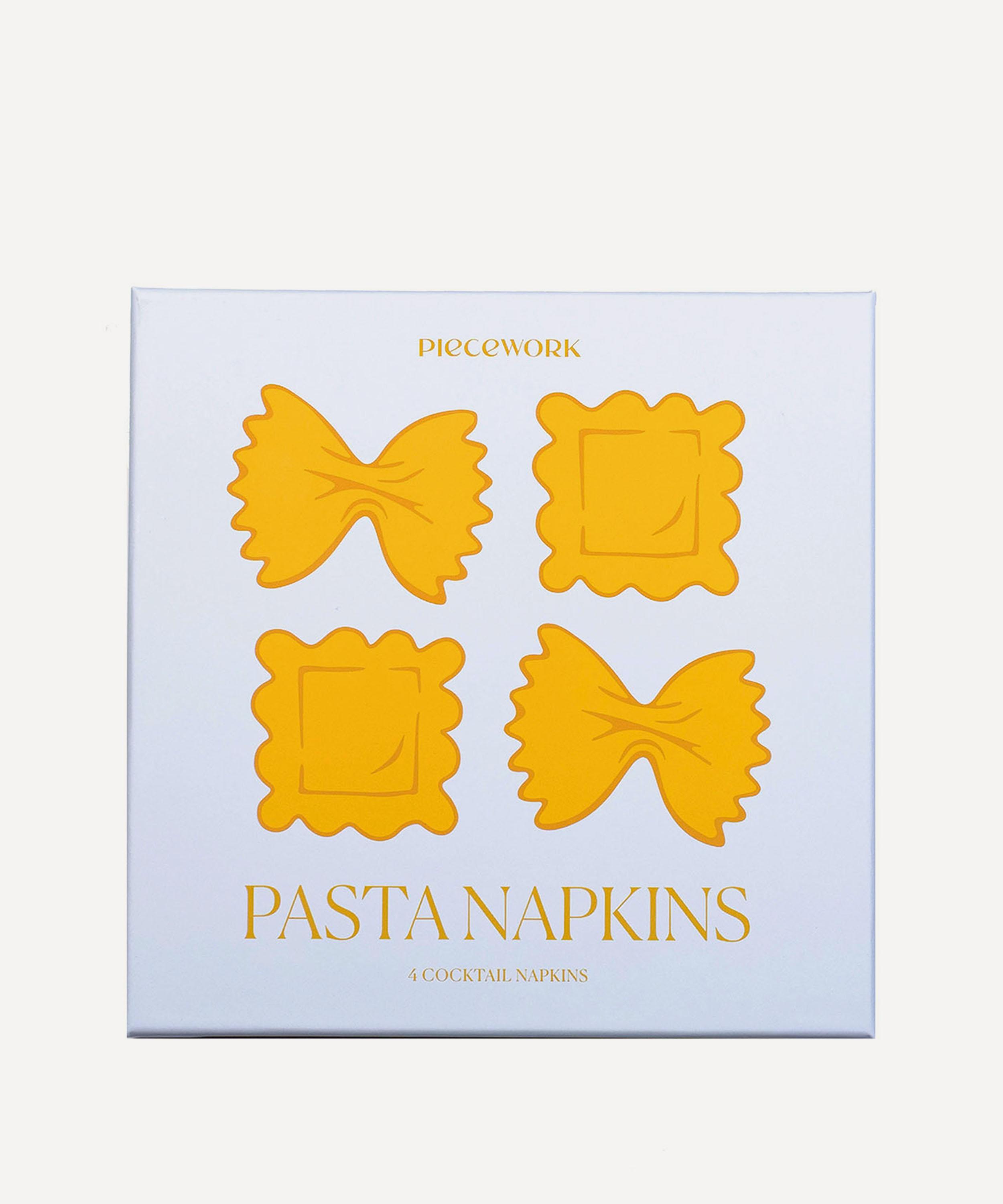 Piecework - Pasta Linen Cocktail Napkins Set of Four image number 3