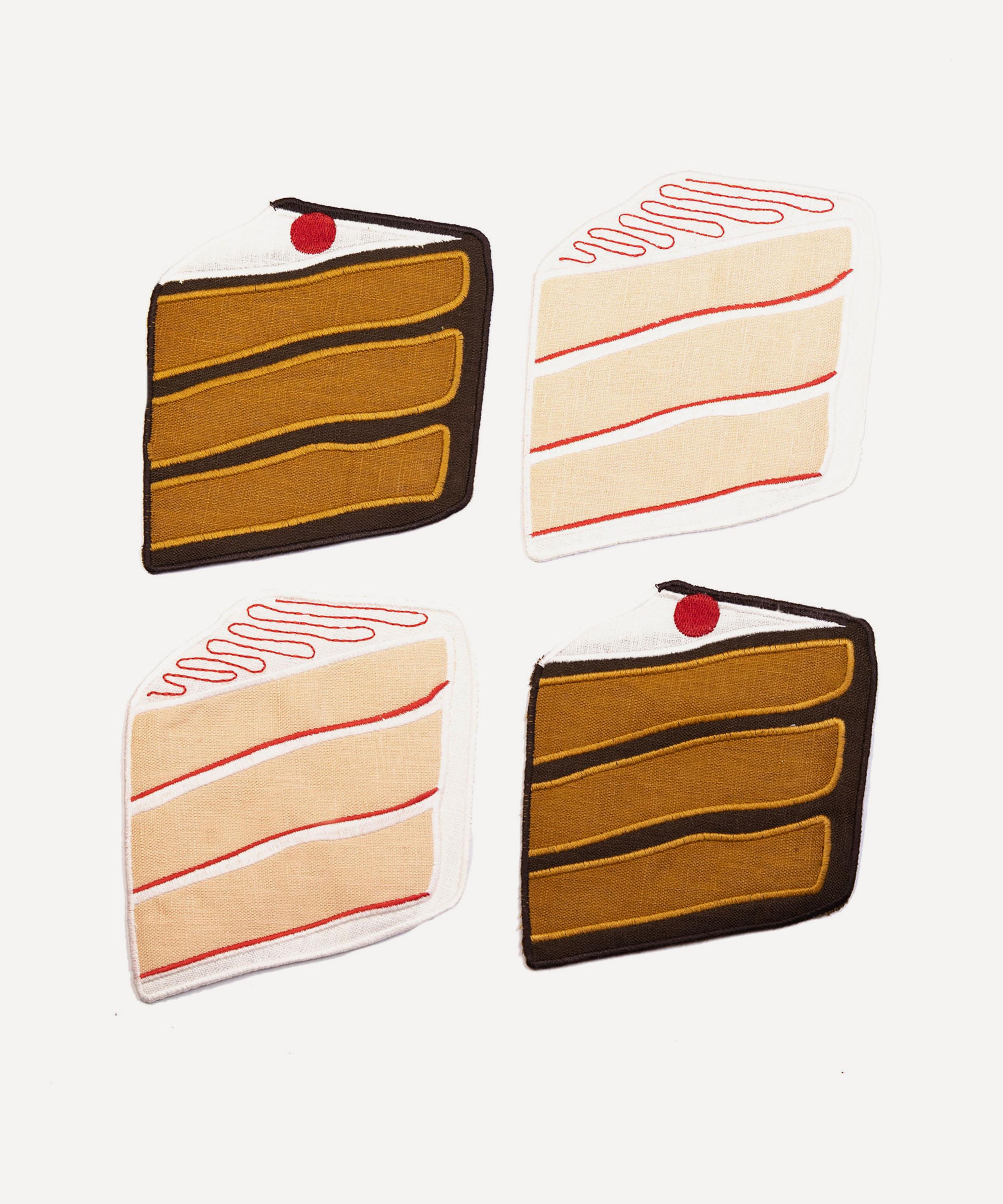 Piecework - Cake Linen Cocktail Napkins Set of Four