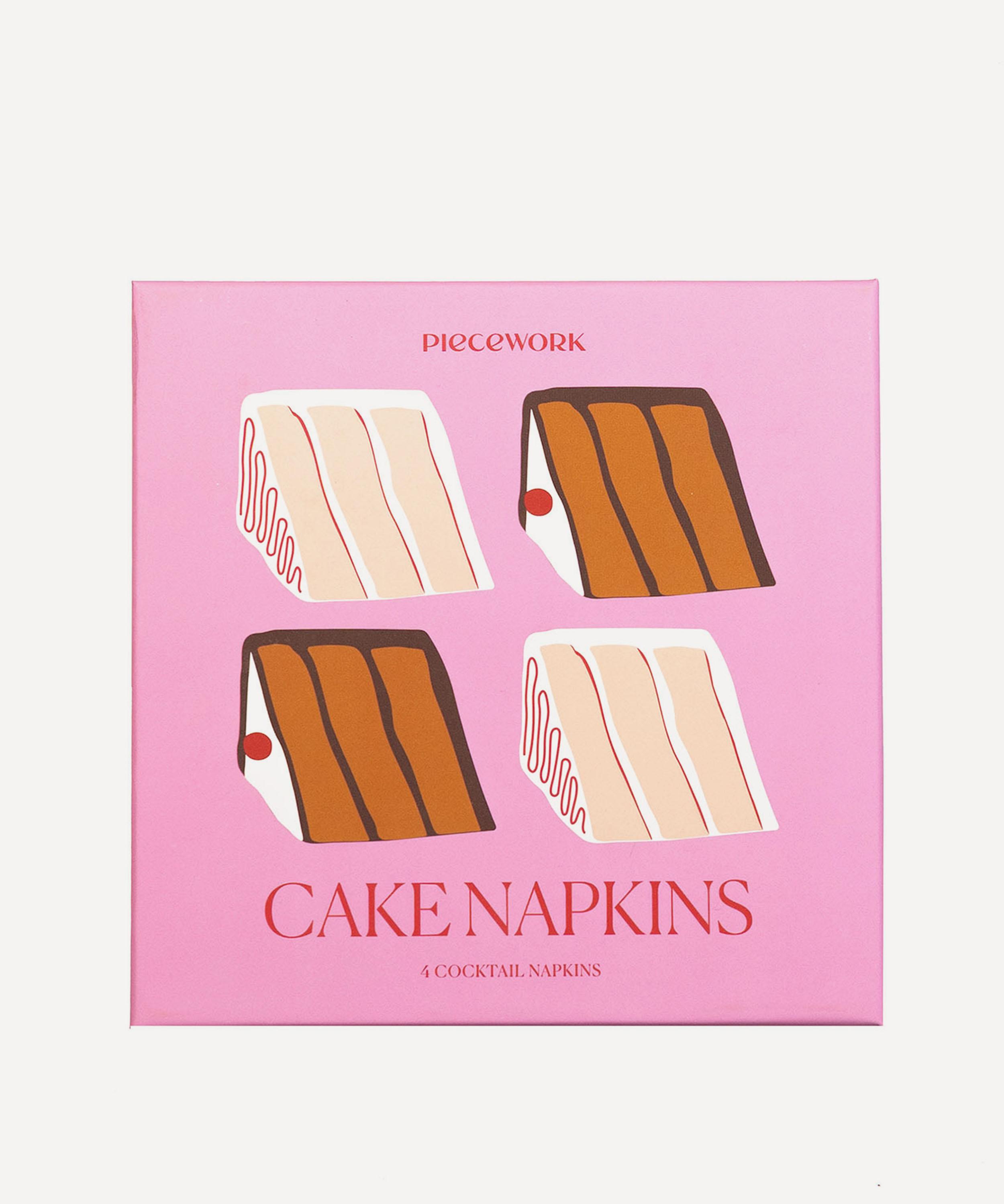 Piecework - Cake Linen Cocktail Napkins Set of Four image number 3