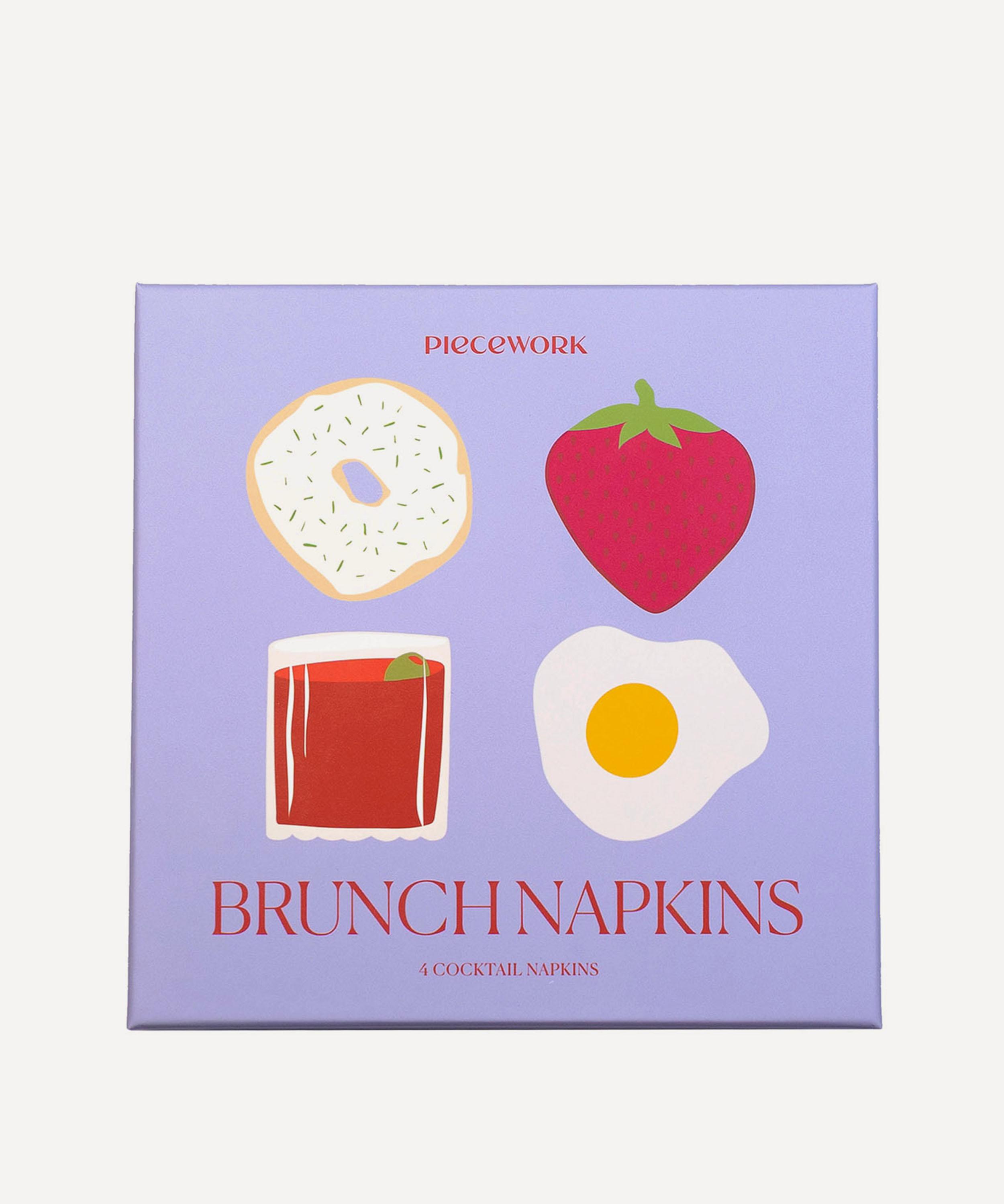 Piecework - Brunch Linen Cocktail Napkins Set of Four image number 3