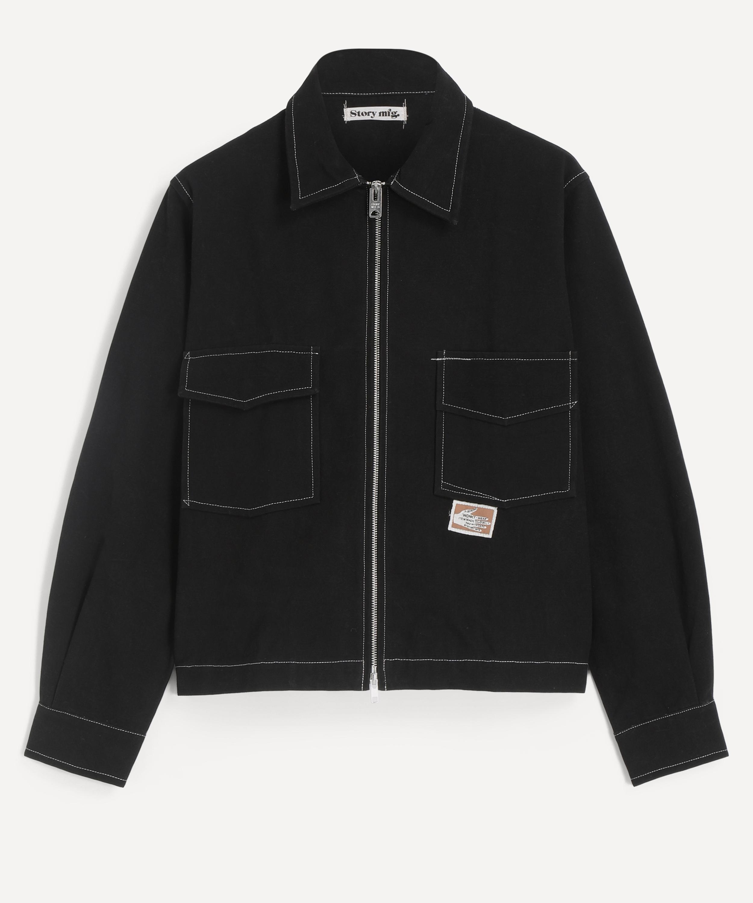 STORY mfg. - 555 Black Wonky Wear Jacket
