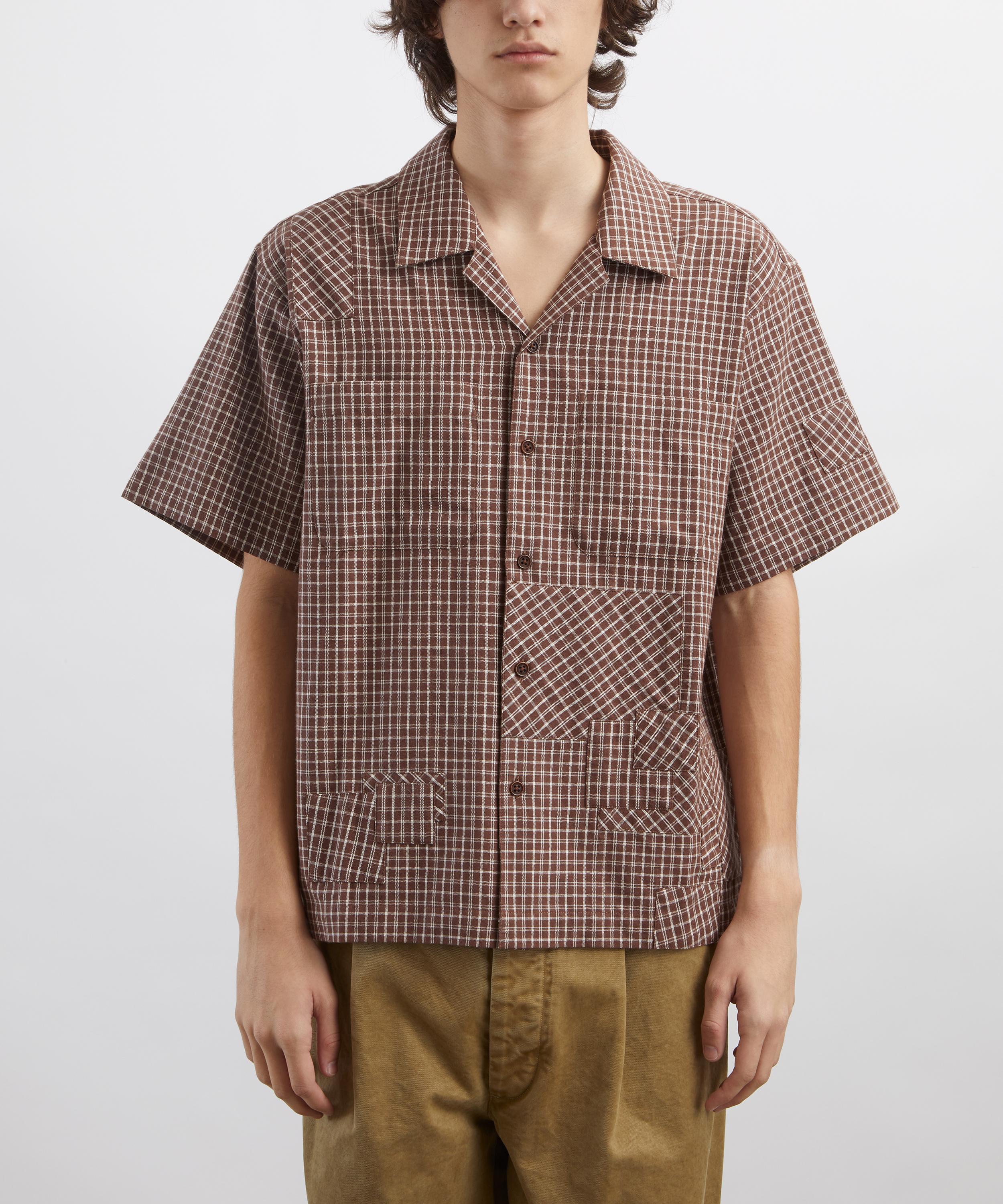 STORY mfg. - Pa Brown Check Shirt&nbsp; image number 2