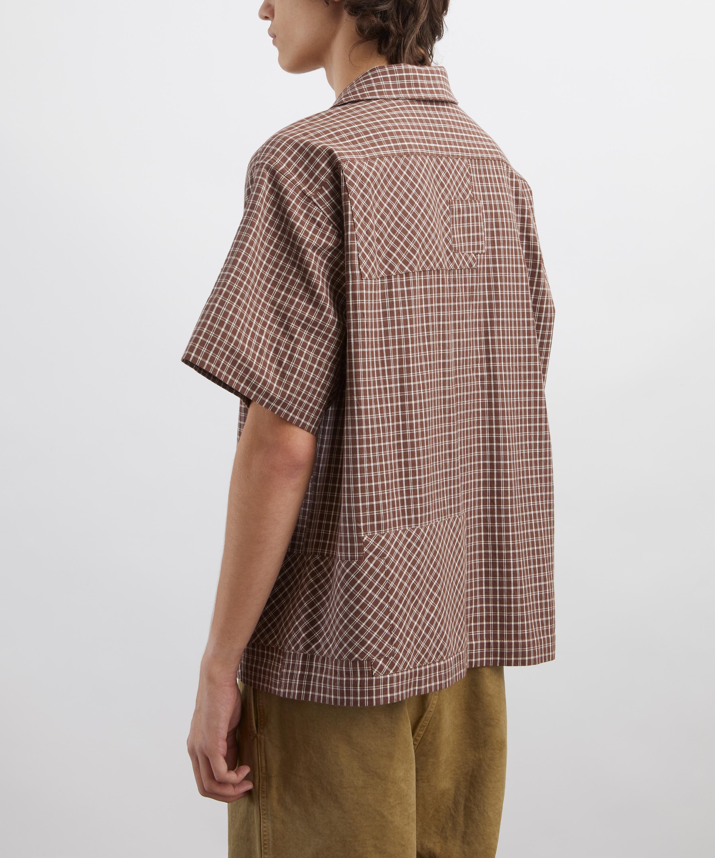 STORY mfg. - Pa Brown Check Shirt&nbsp; image number 3