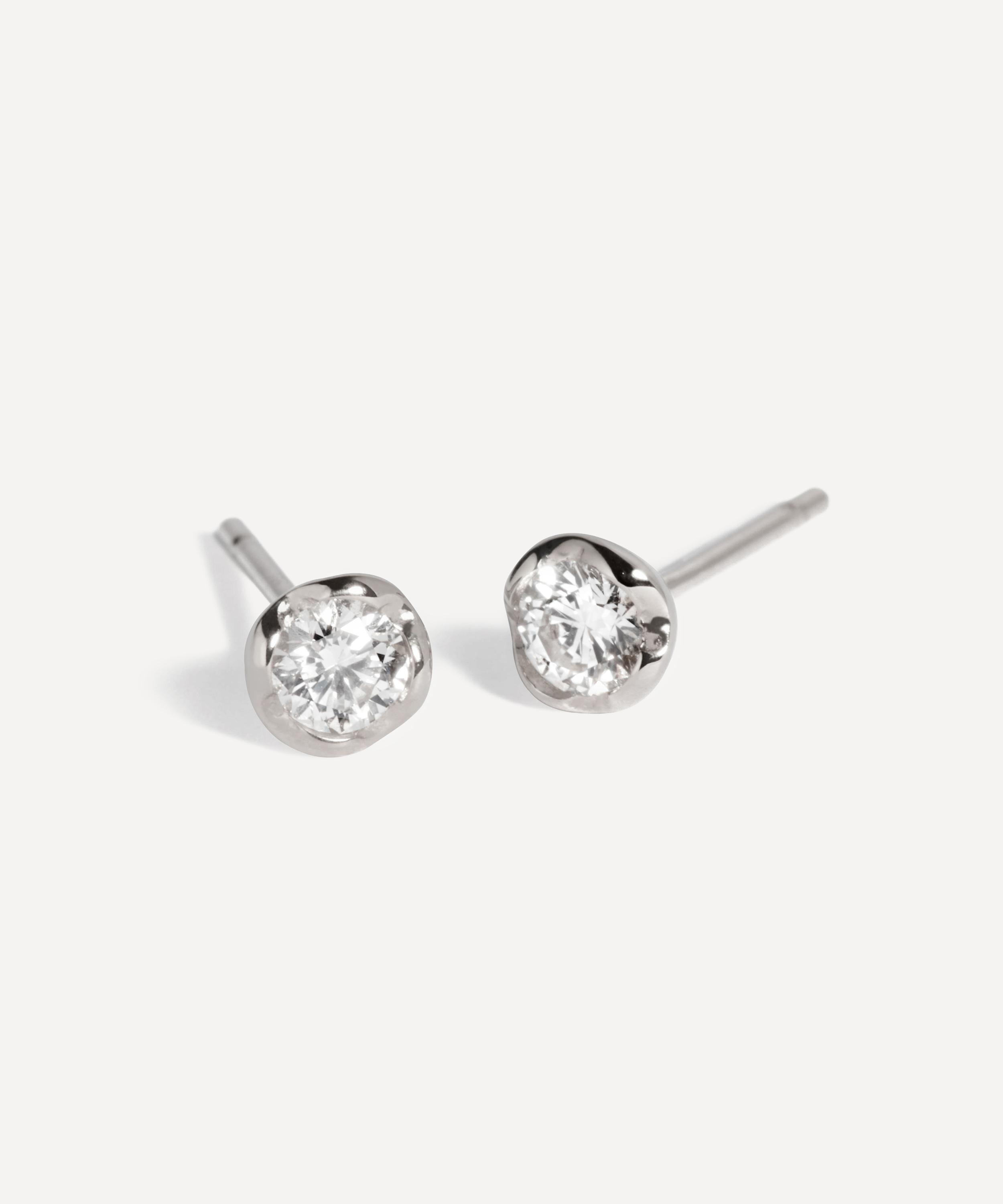 Annoushka - 18ct White Gold Whoopsie Daisy 0.20ct Diamond Stud Earrings