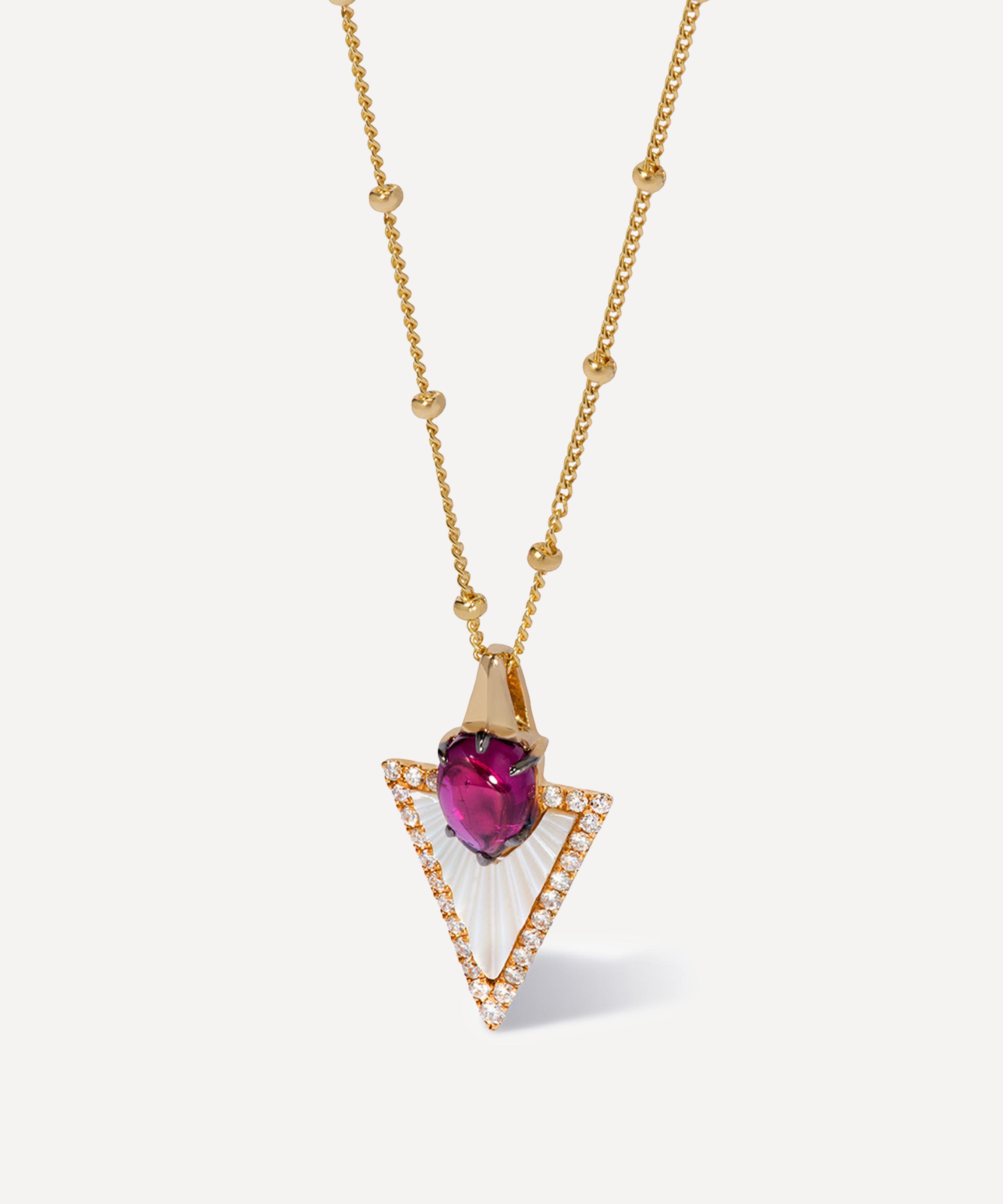 Annoushka - 18ct Gold Flight Arrow Pendant Necklace image number 0