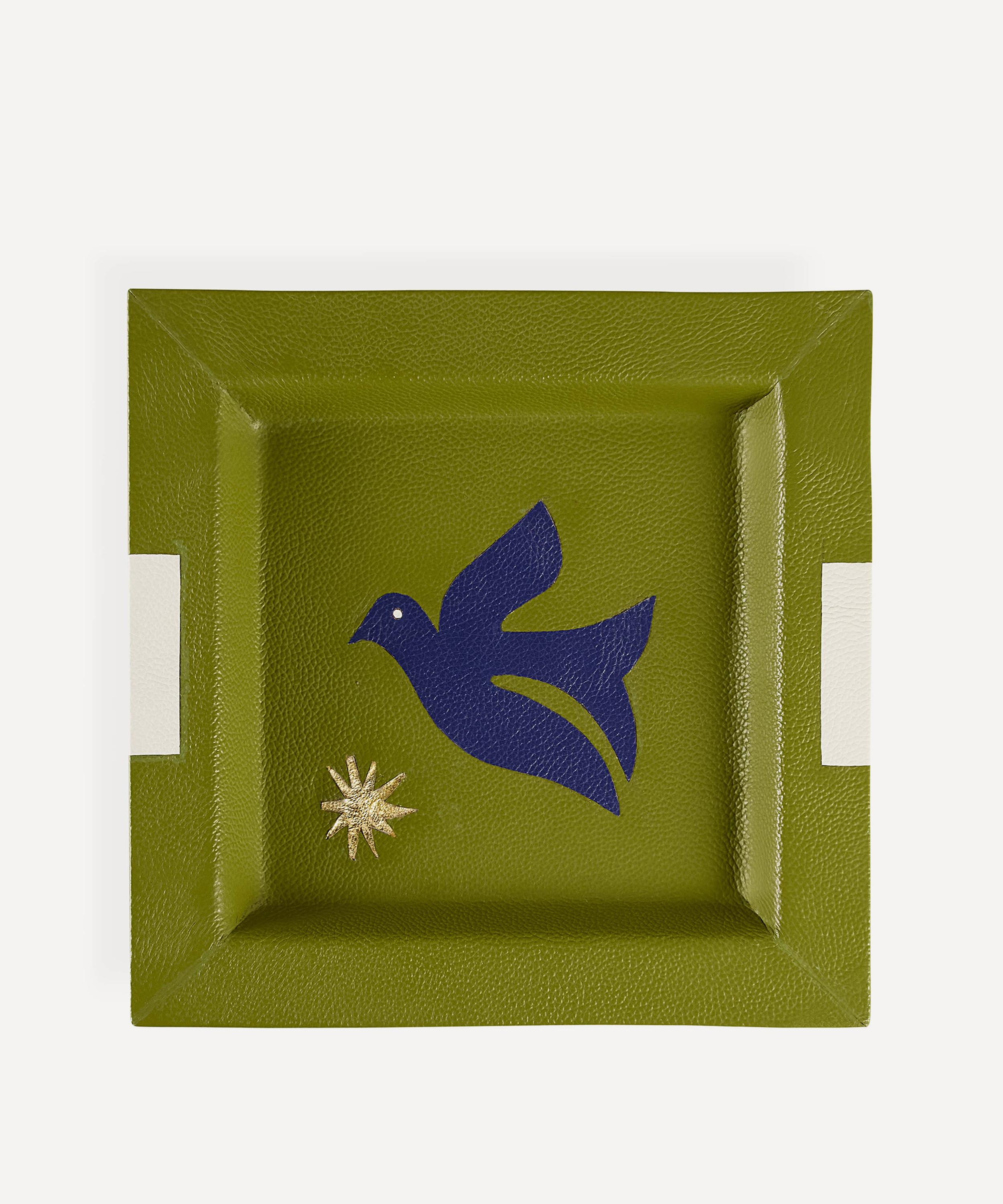Jonathan Adler - Playa Leather Bird Square Tray