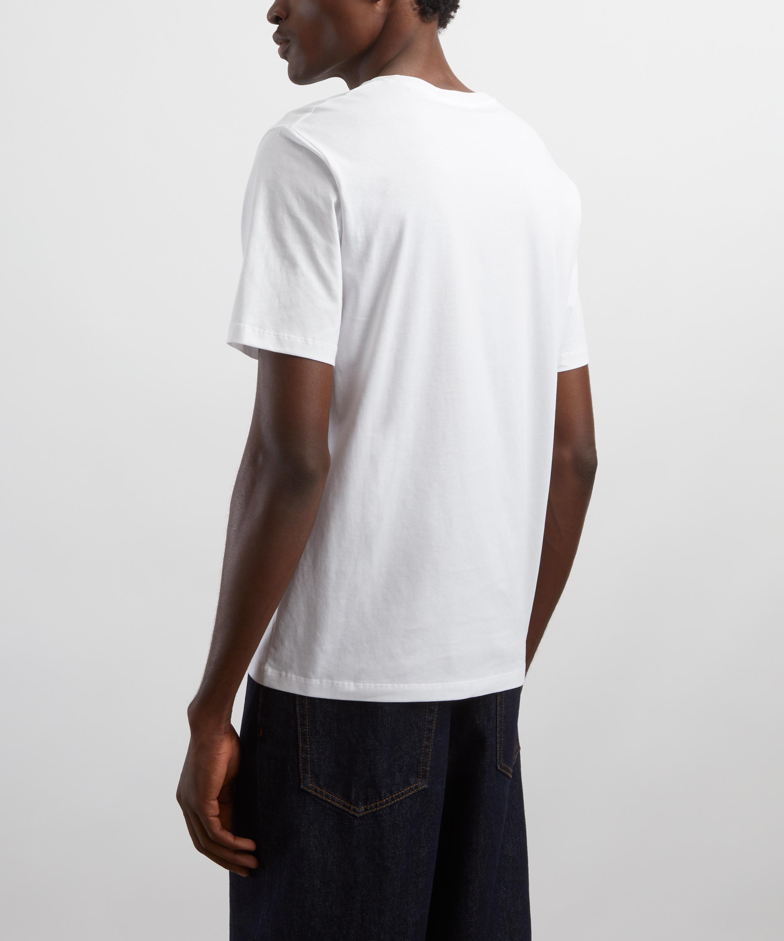 Bally - White Cotton Bally Crest T-Shirt image number 3