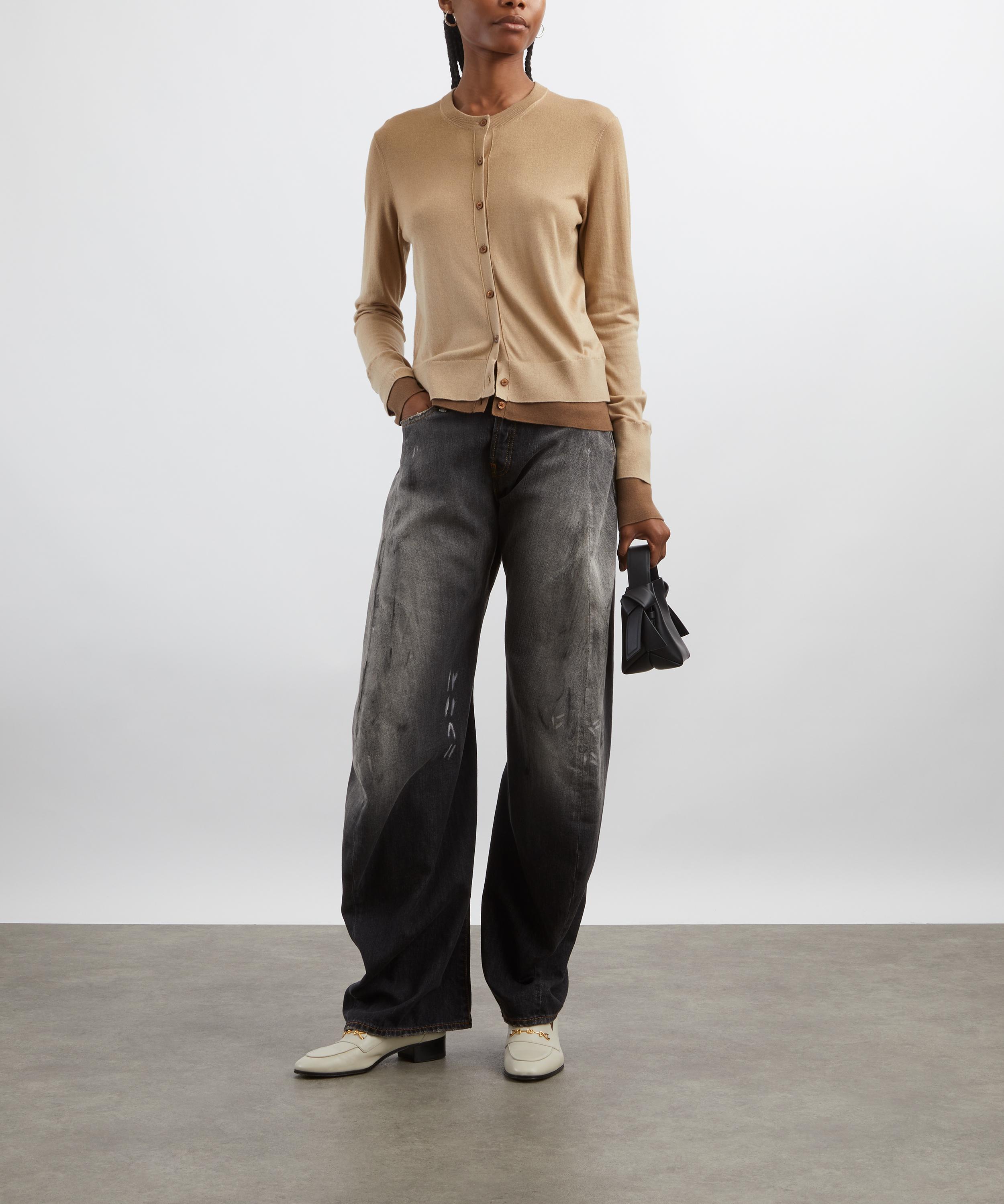 Acne Studios - Sand Beige Layered Silk Jumper image number 1