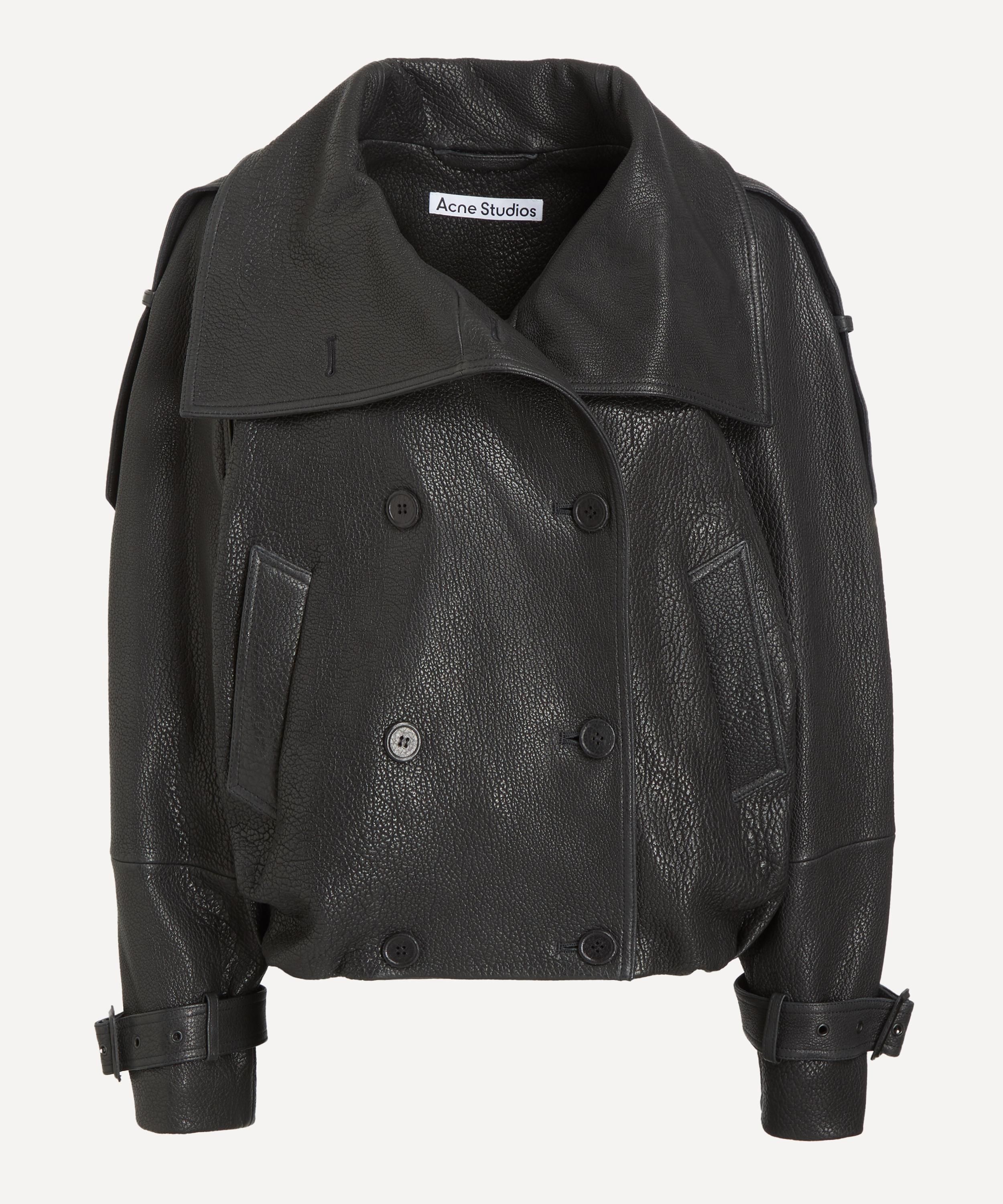 Acne Studios - Leather Trench Jacket image number 0