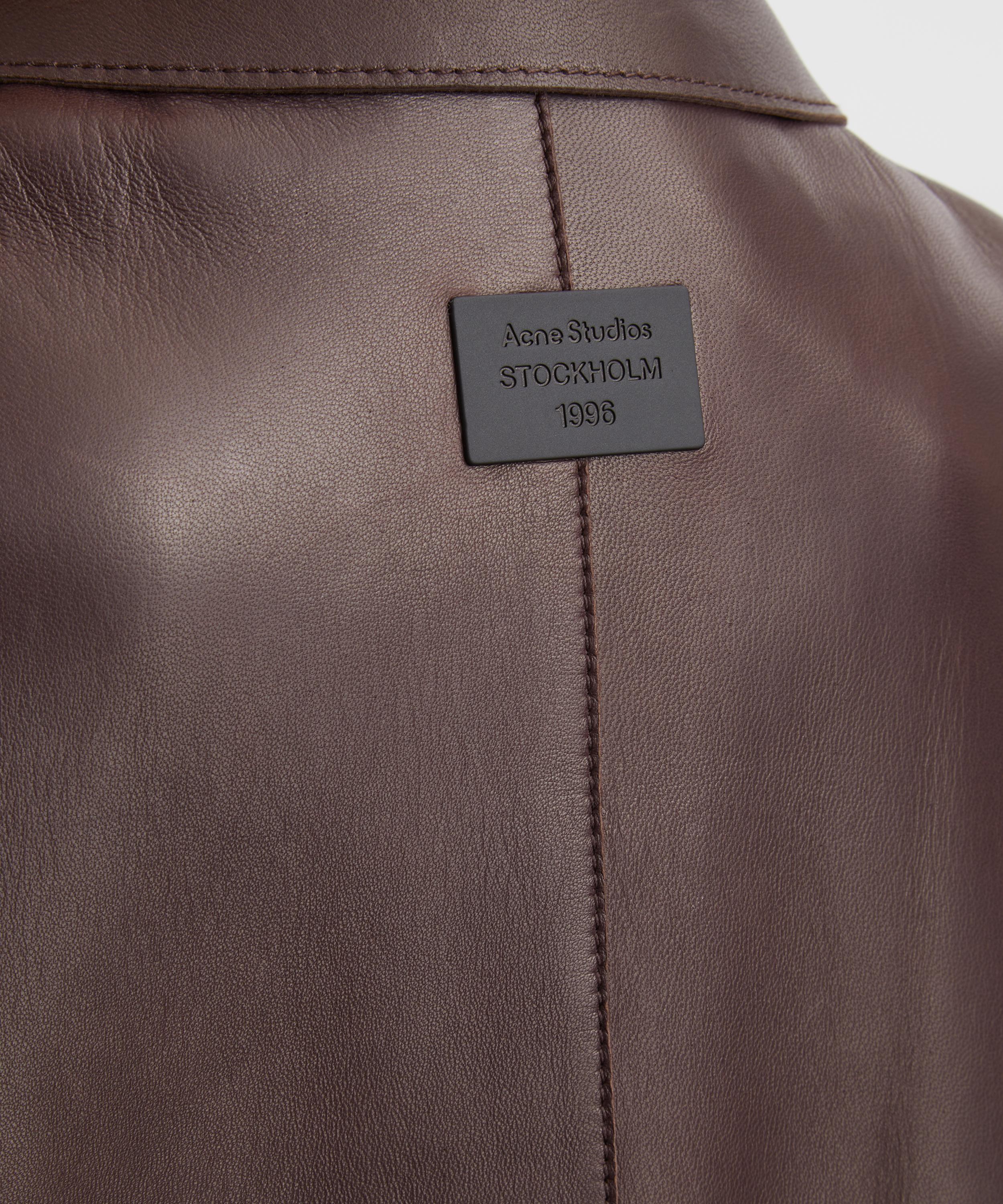 Acne Studios - Leather Coat image number 4