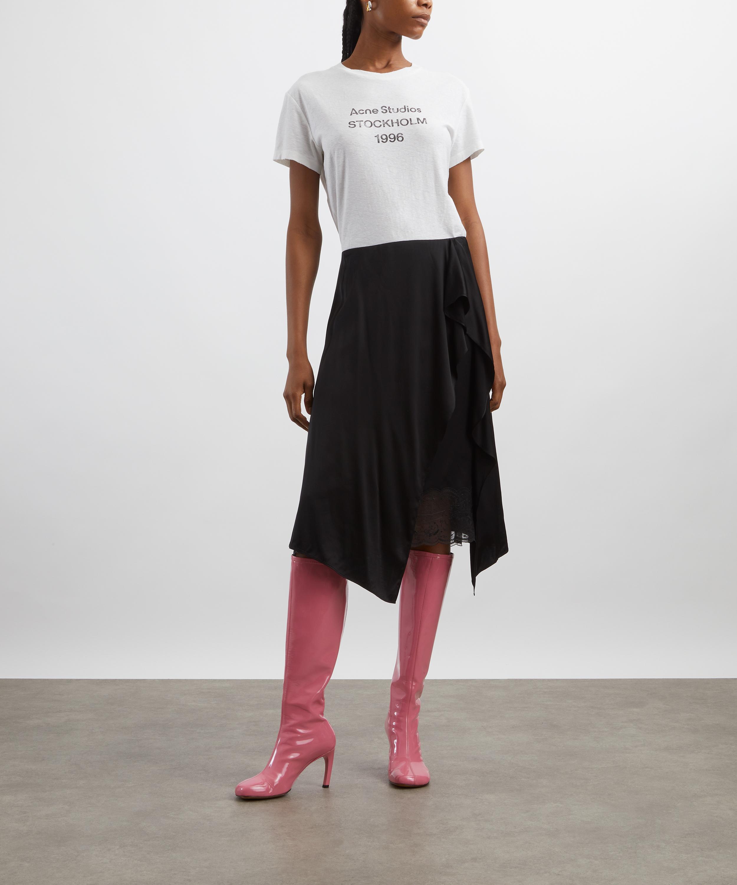 Acne Studios - Black Layered Satin Skirt image number 1