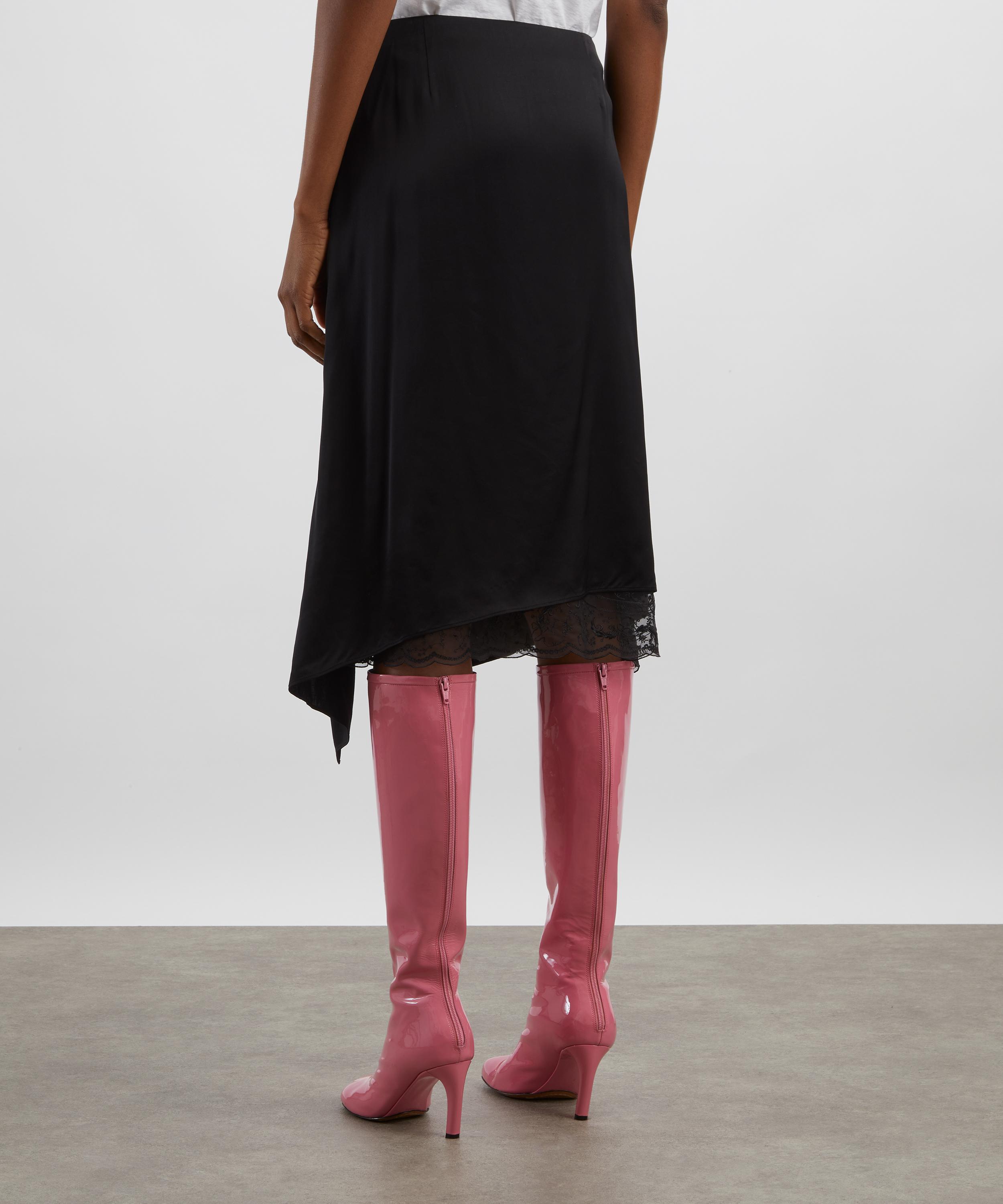 Acne Studios - Black Layered Satin Skirt image number 3