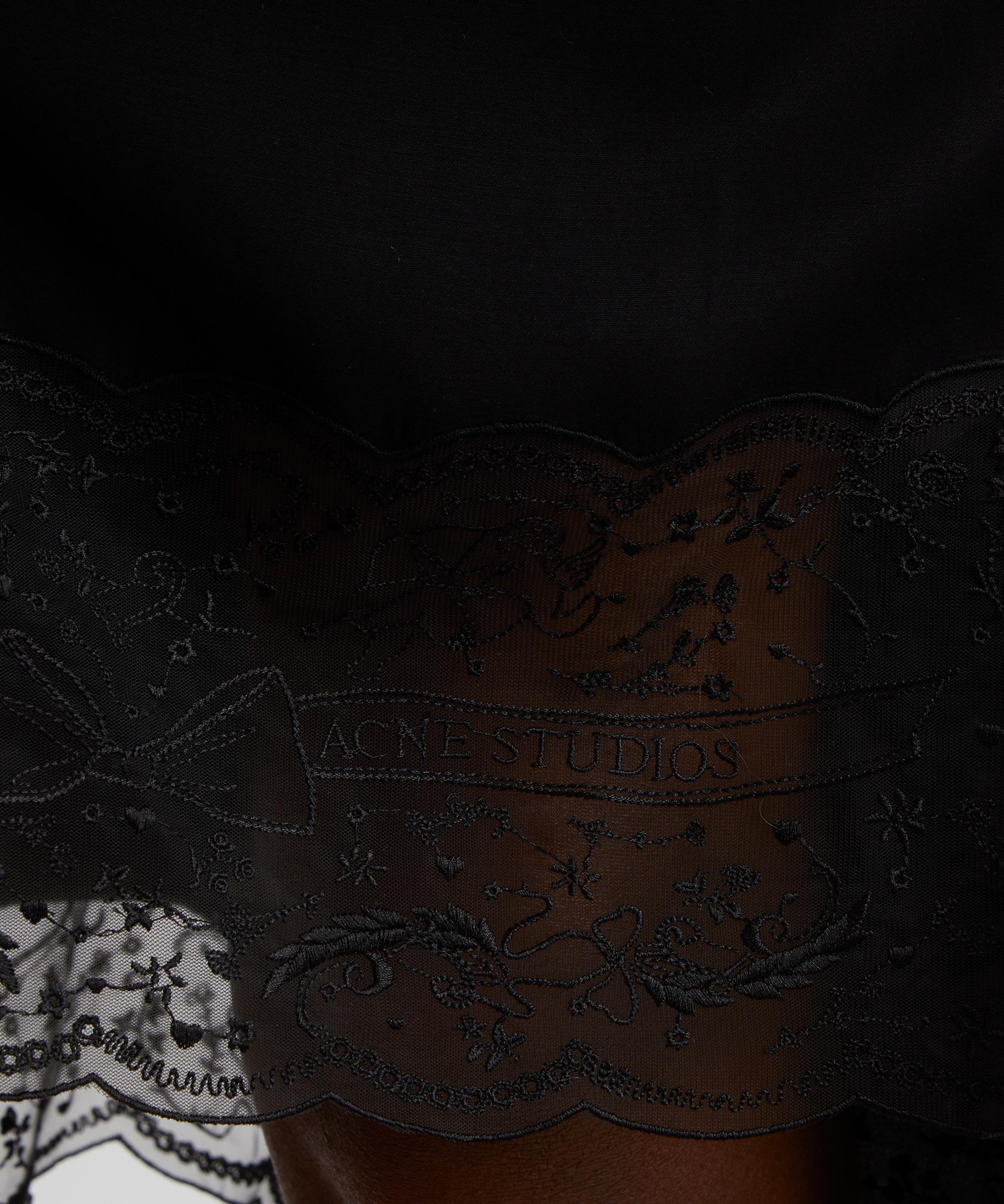 Acne Studios - Black Layered Satin Skirt image number 4
