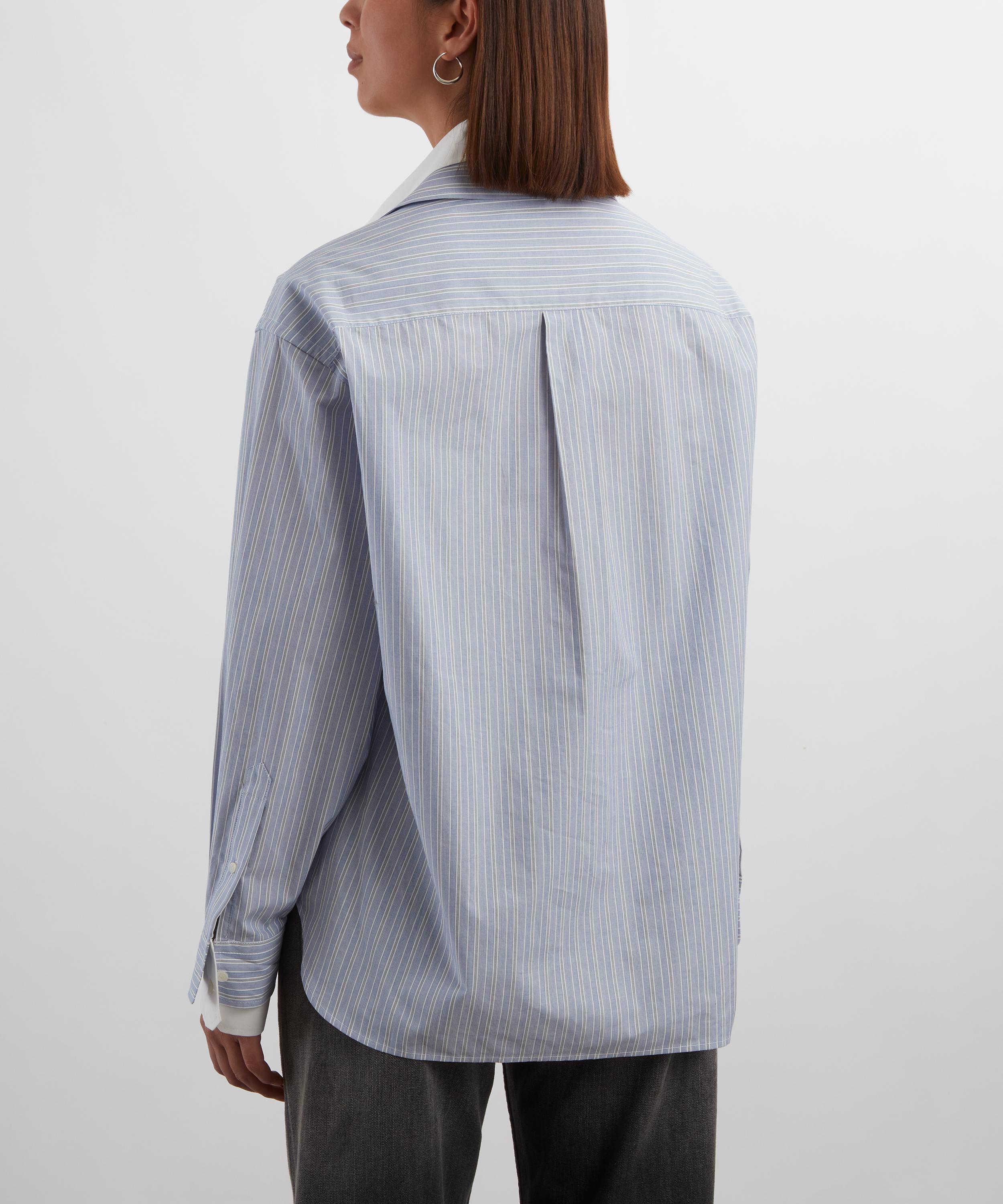 Acne Studios - Blue Layered Button-Up Shirt image number 3