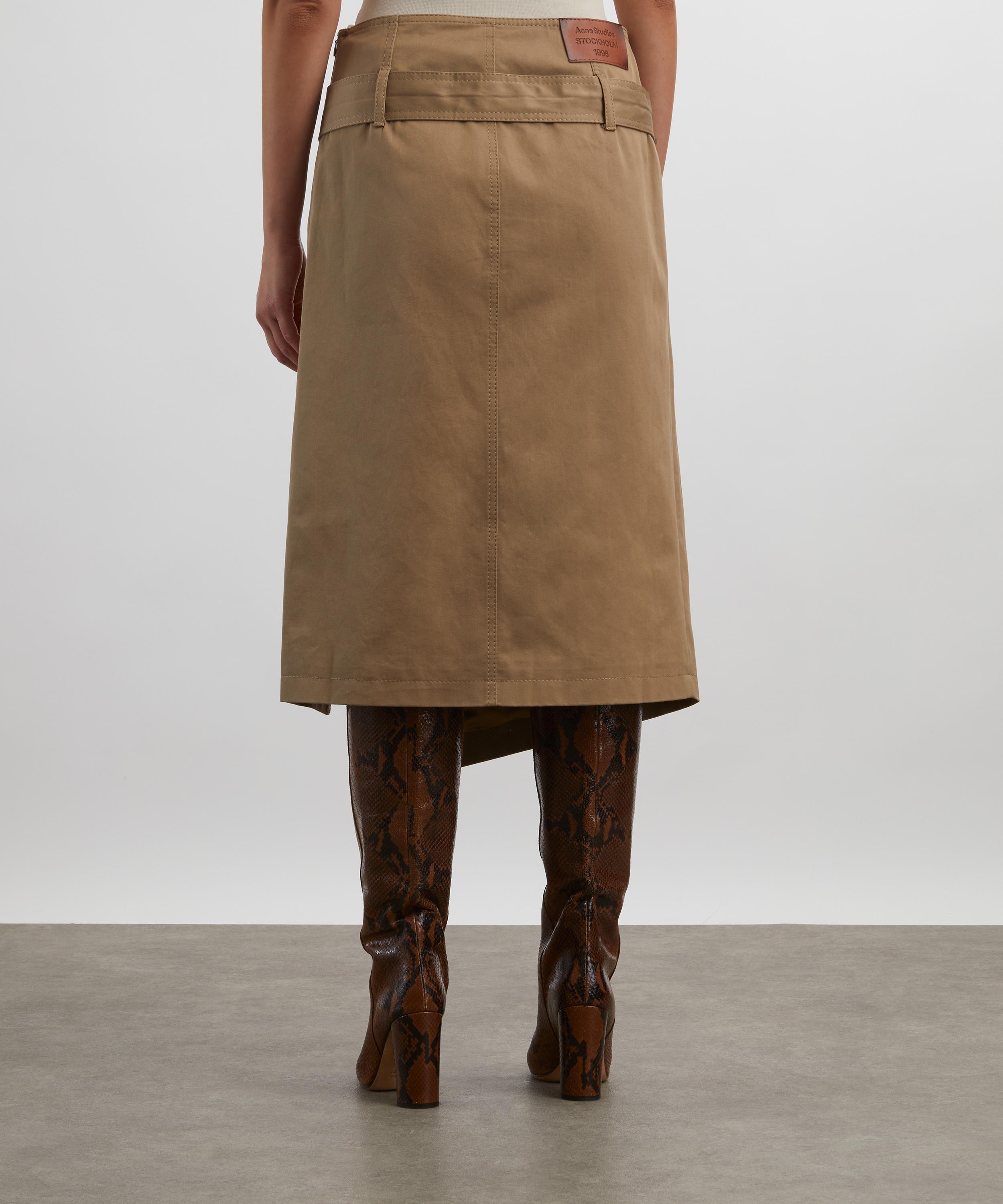 Acne Studios - Belted Twill Skirt image number 3