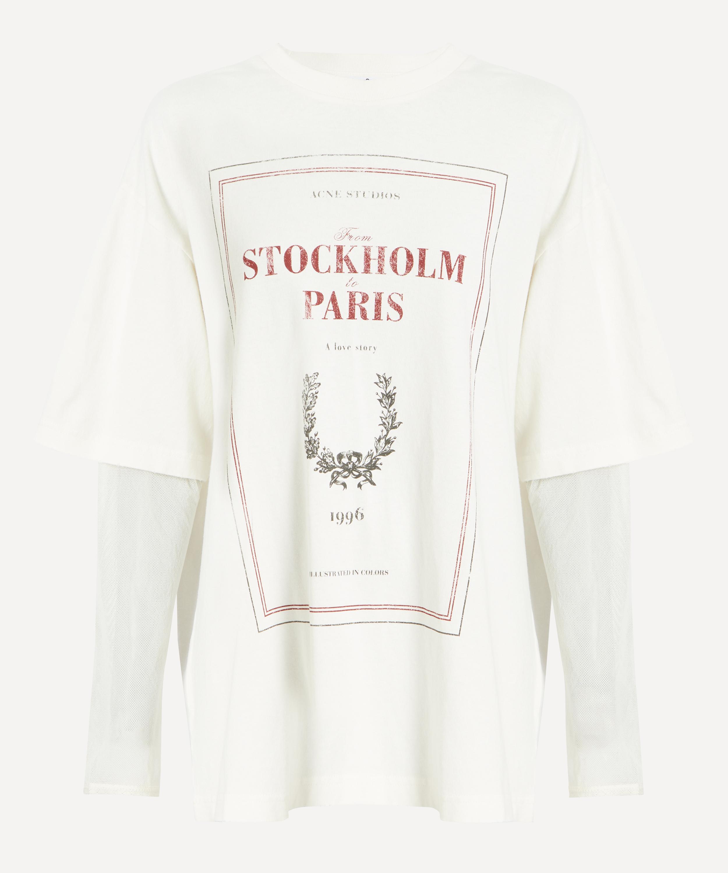 Acne Studios - Layered Print T-Shirt image number 0
