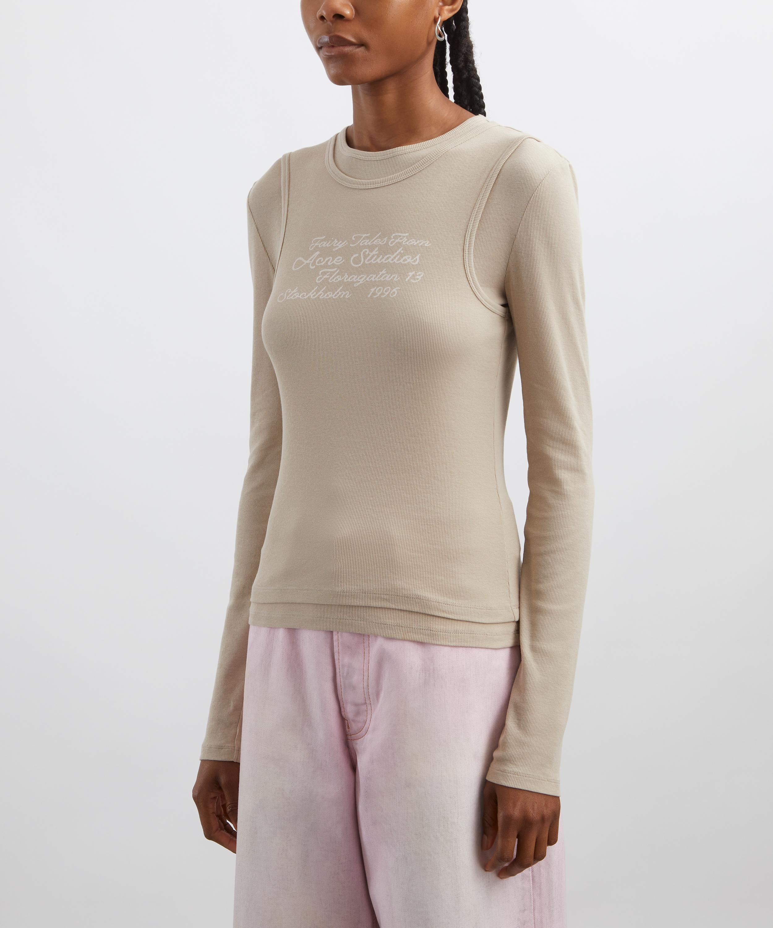 Acne Studios - Layered Long-Sleeve T-Shirt image number 2