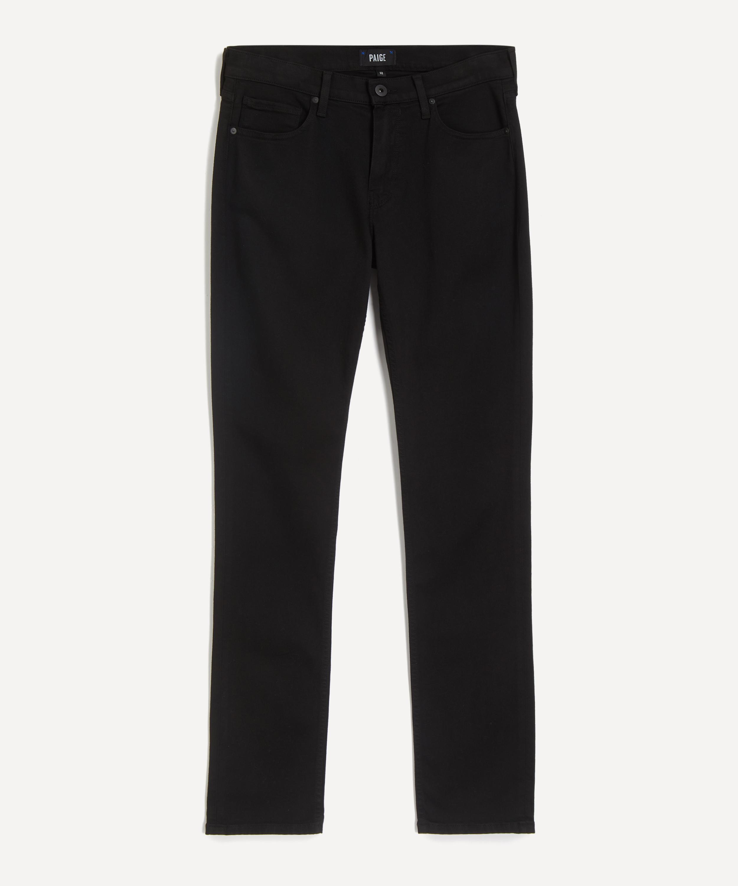 Paige - Transcend Lennox Slim Jeans in Black Shadow
