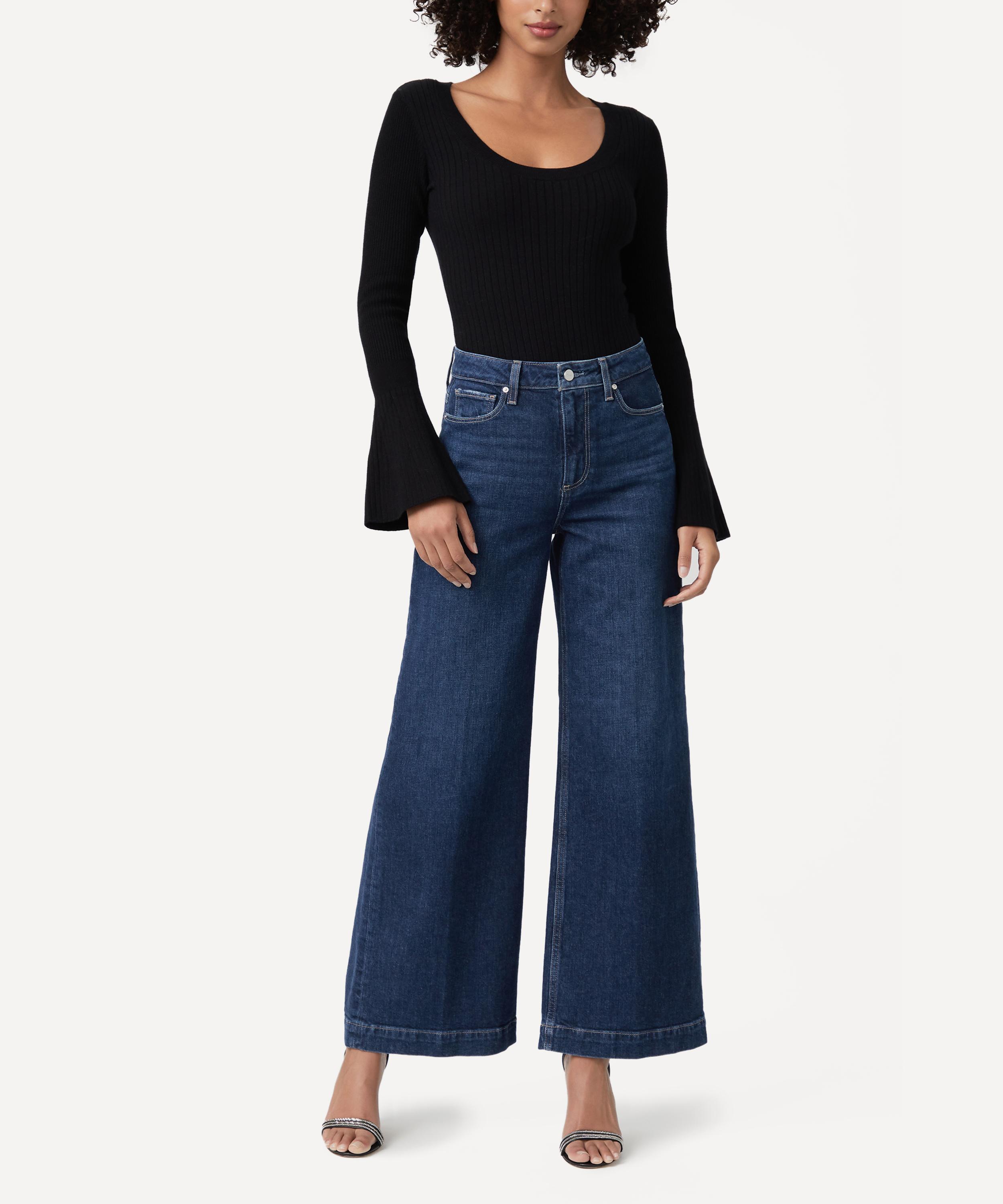 Paige - Harper Wide-Leg Jeans in Gracie Lou image number 2