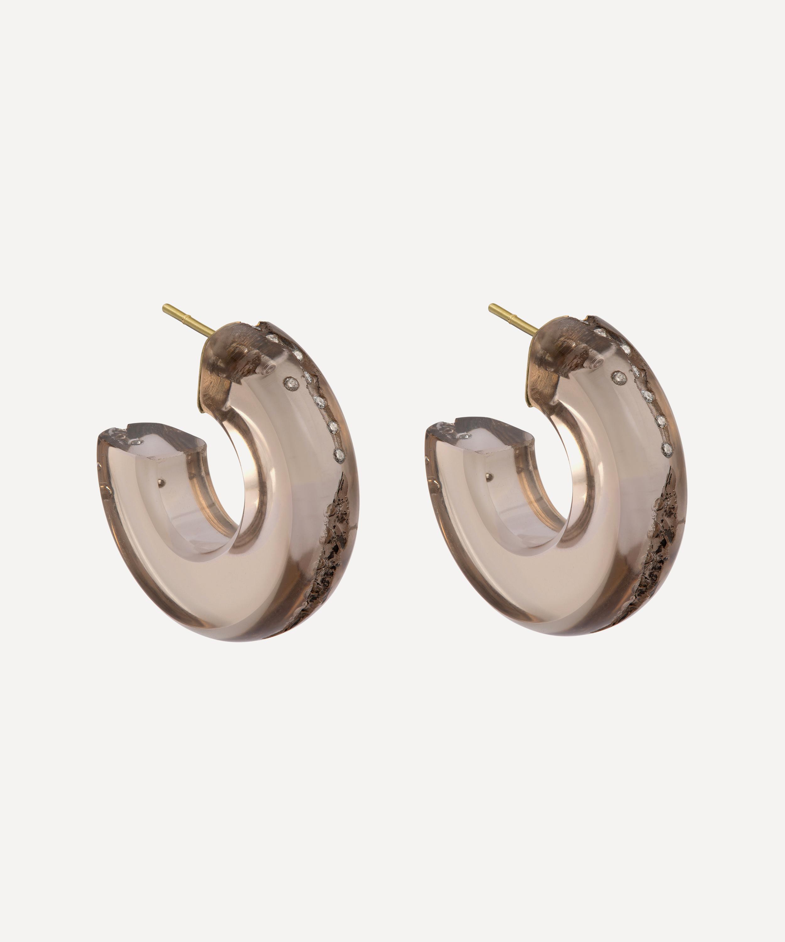 Jacqueline Cullen - Smokey Quartz Aurora Hoop Earrings