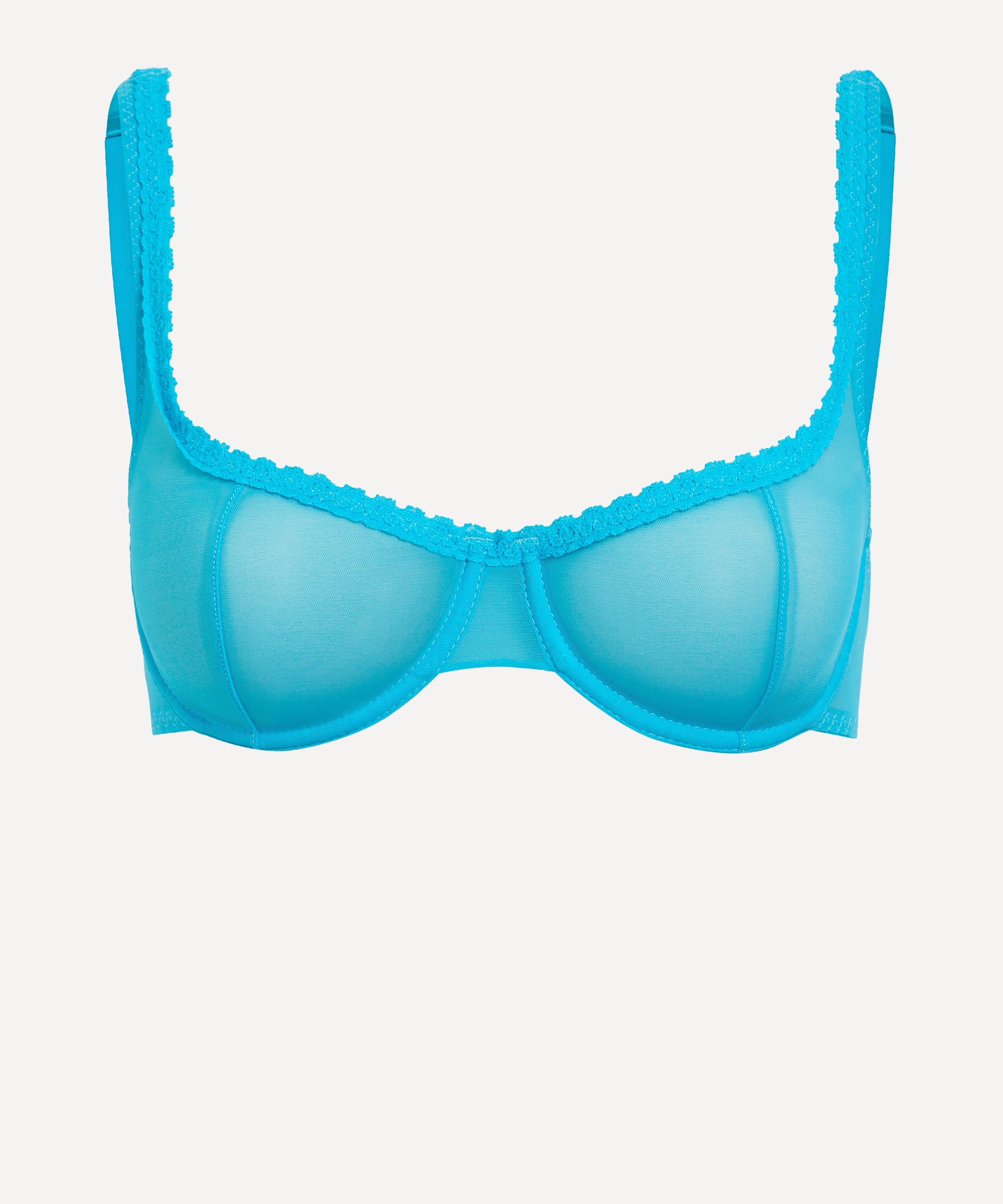 Fruity Booty - Aqua Moss Mesh Bra image number 0