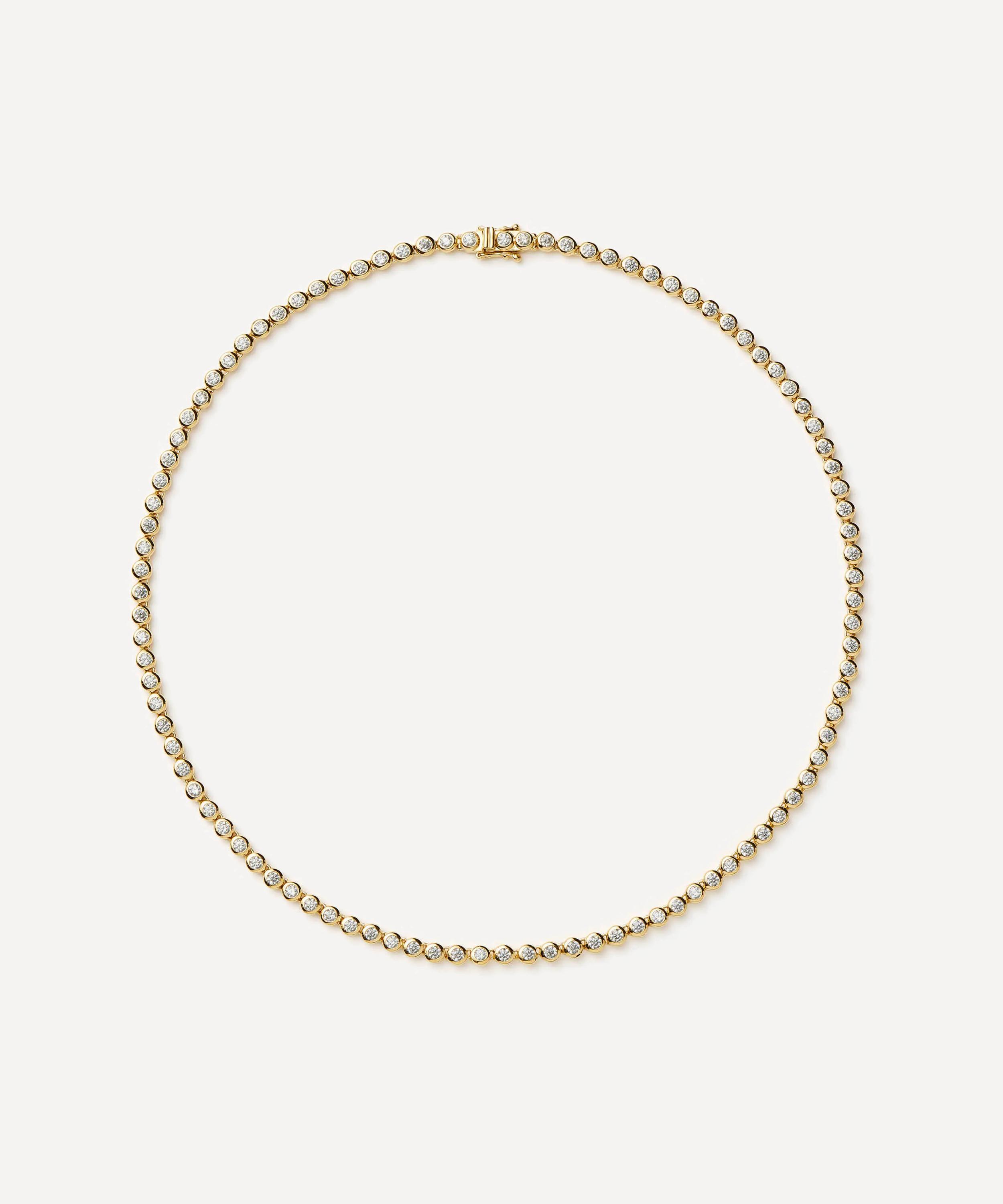 Missoma - 18ct Gold-Plated Tennis Round Necklace