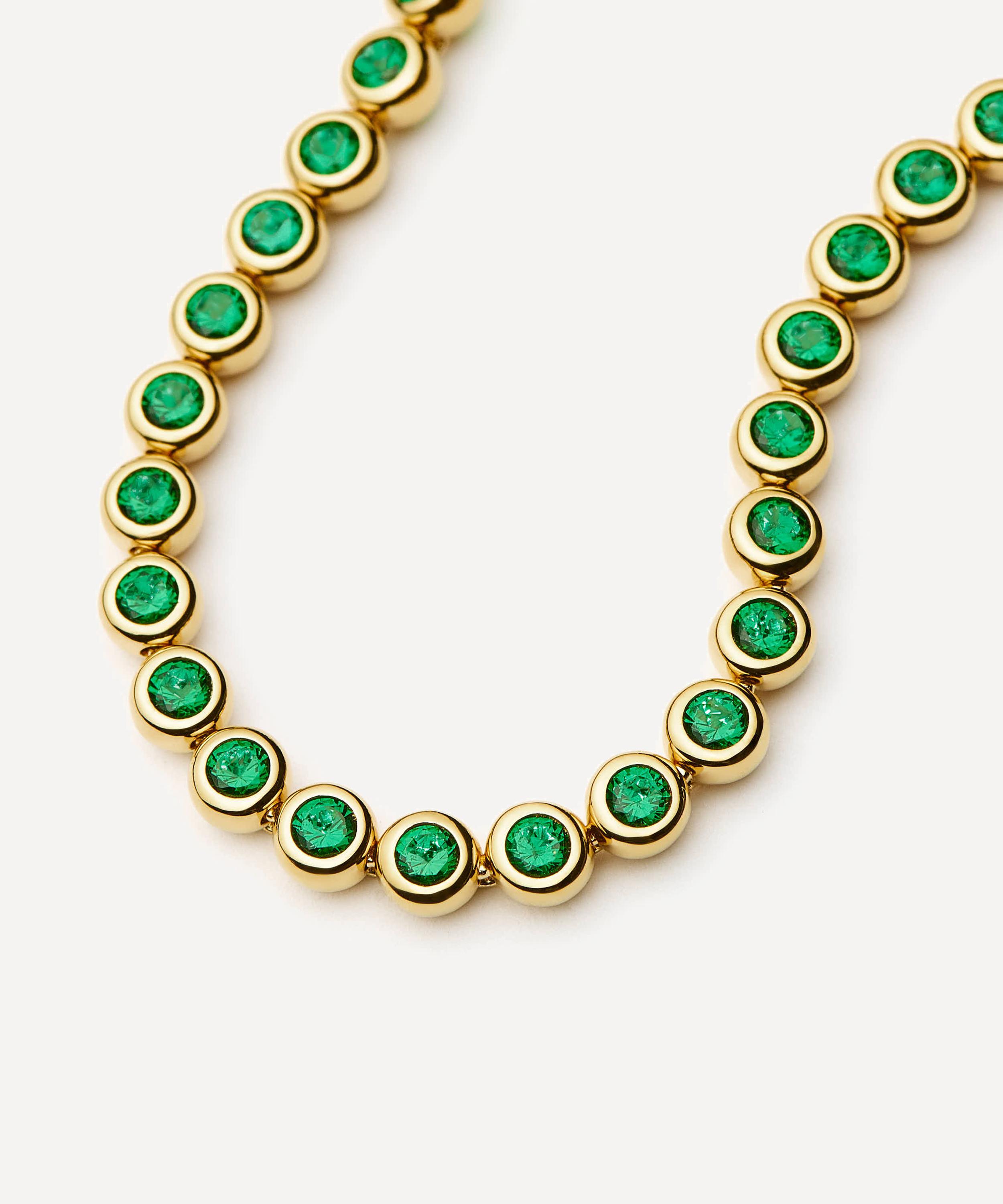 Missoma - 18ct Gold-Plated Vermeil Silver Tennis Round Bracelet image number 1