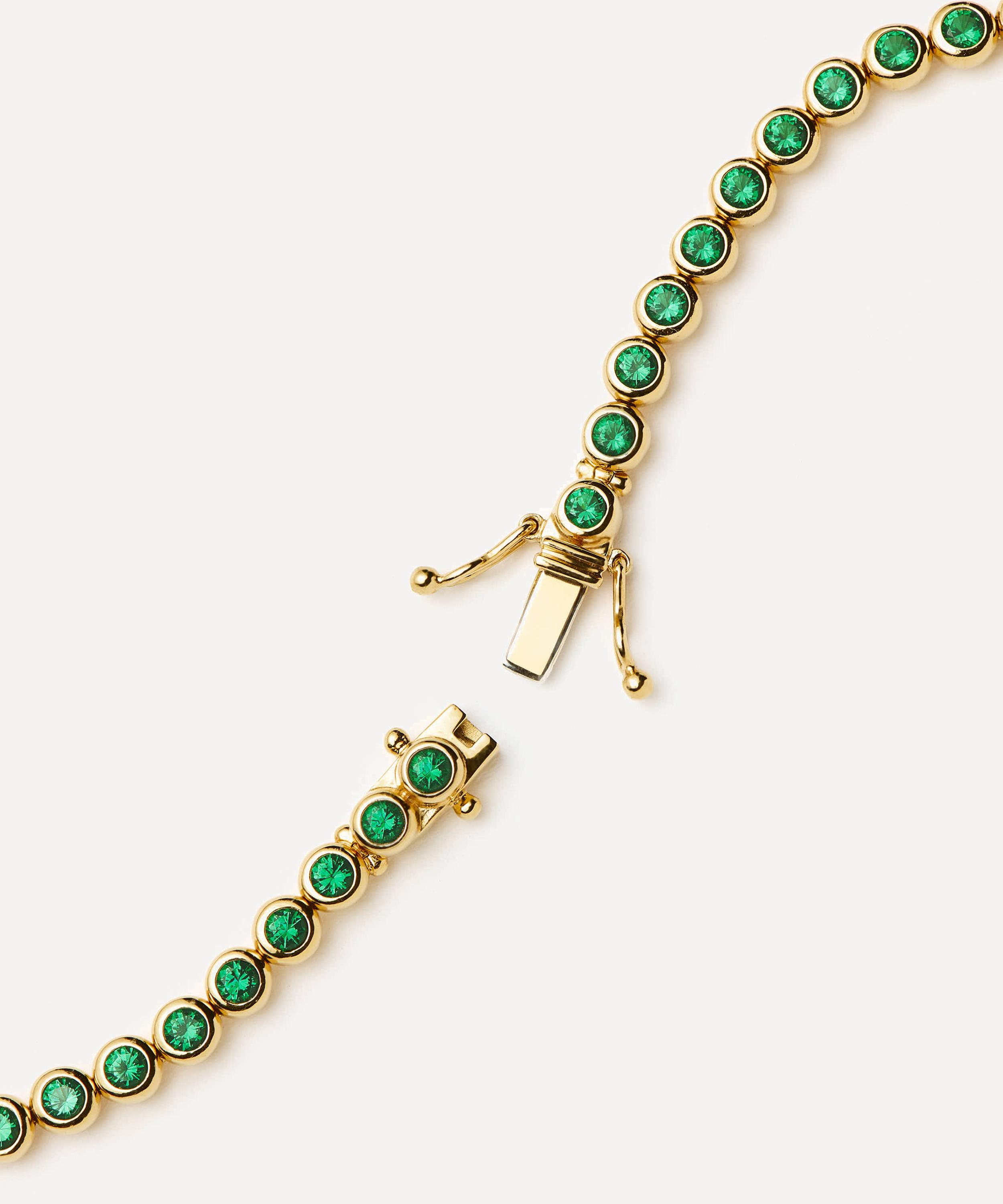 Missoma - 18ct Gold-Plated Vermeil Silver Tennis Round Bracelet image number 2