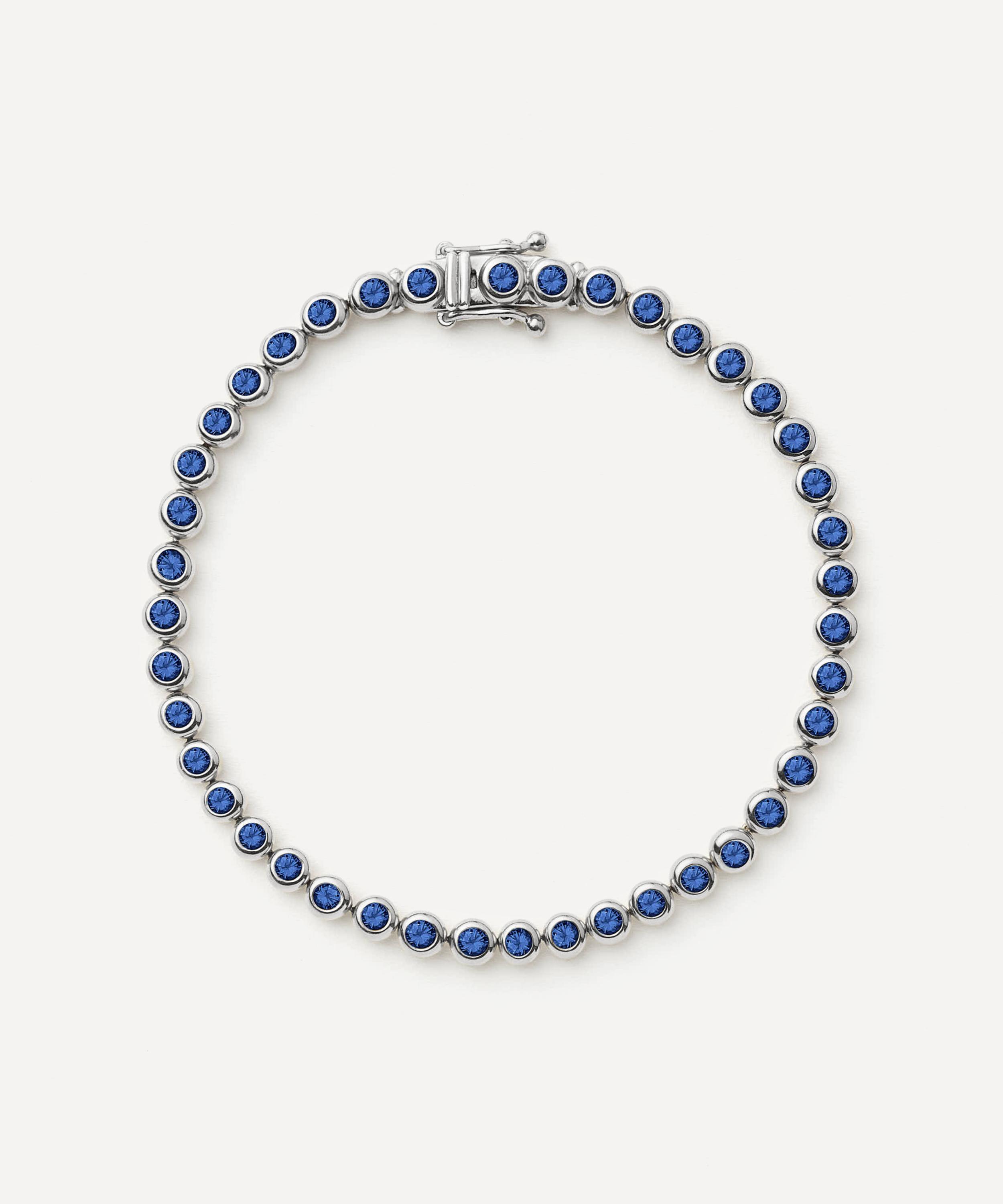 Missoma - Rhodium-Plated Tennis Round Bracelet image number 0