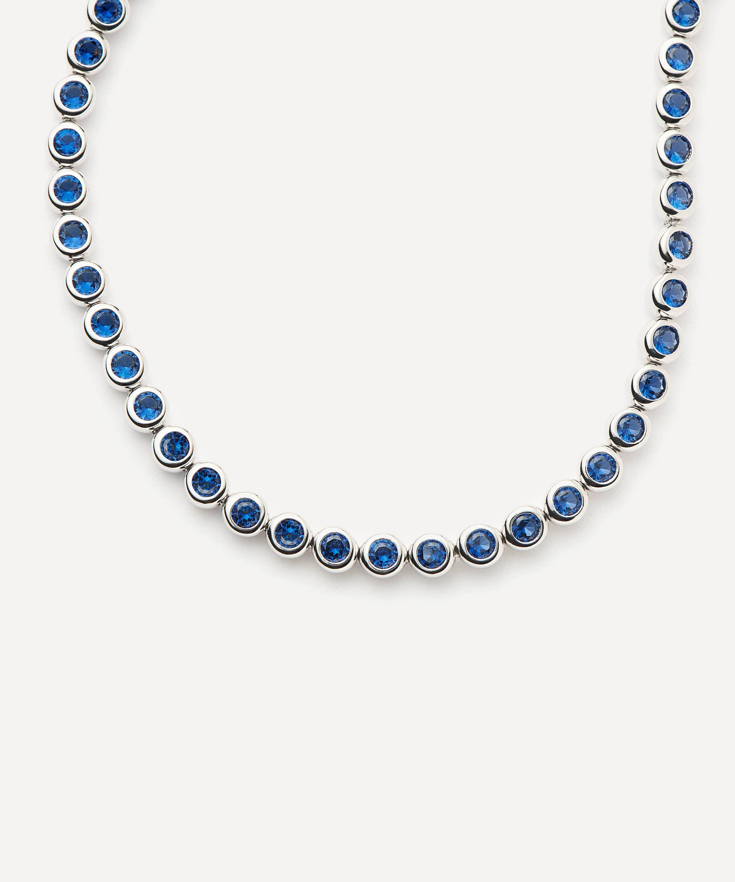 Missoma - Rhodium-Plated Tennis Round Bracelet image number 1