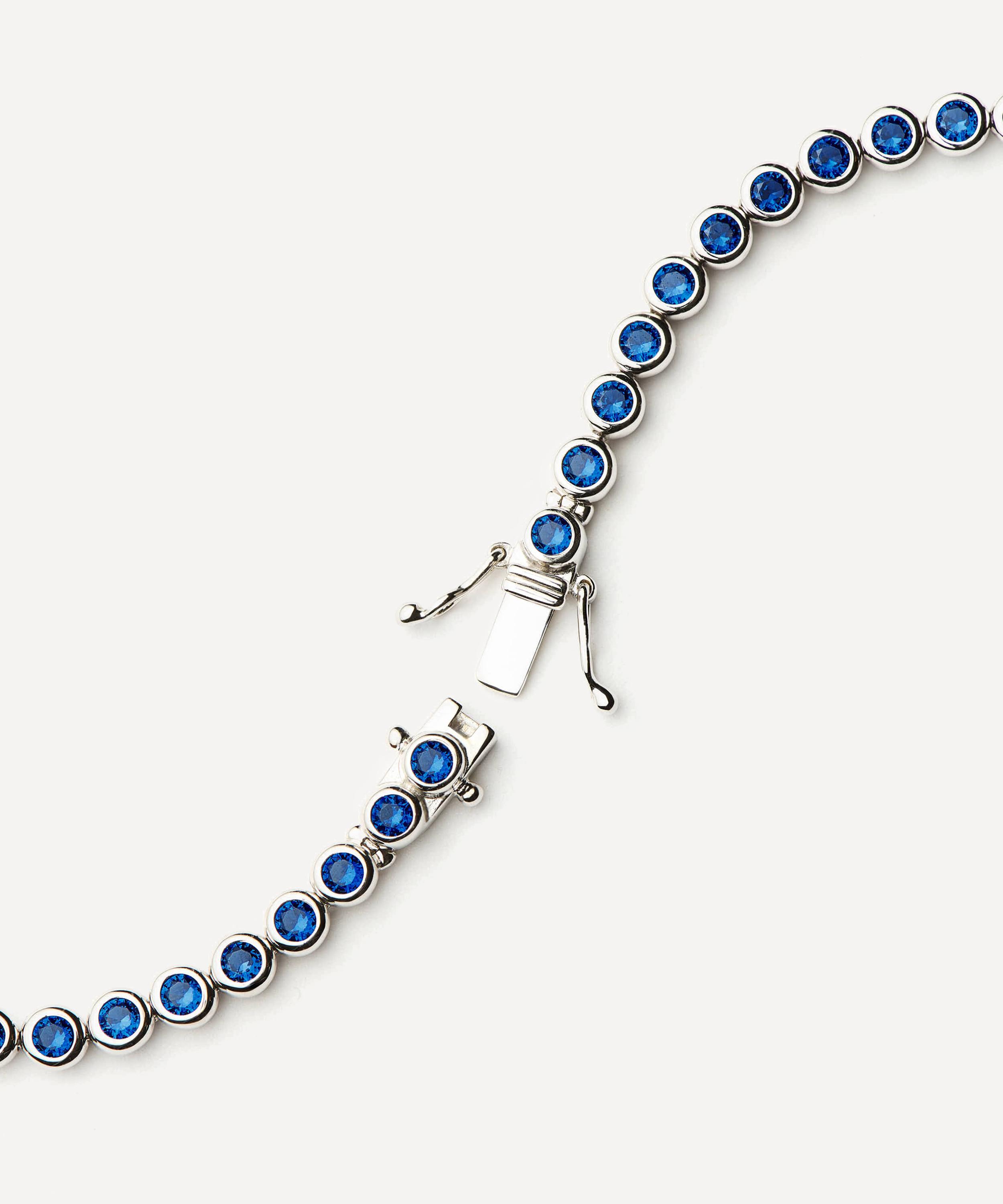 Missoma - Rhodium-Plated Tennis Round Bracelet image number 2