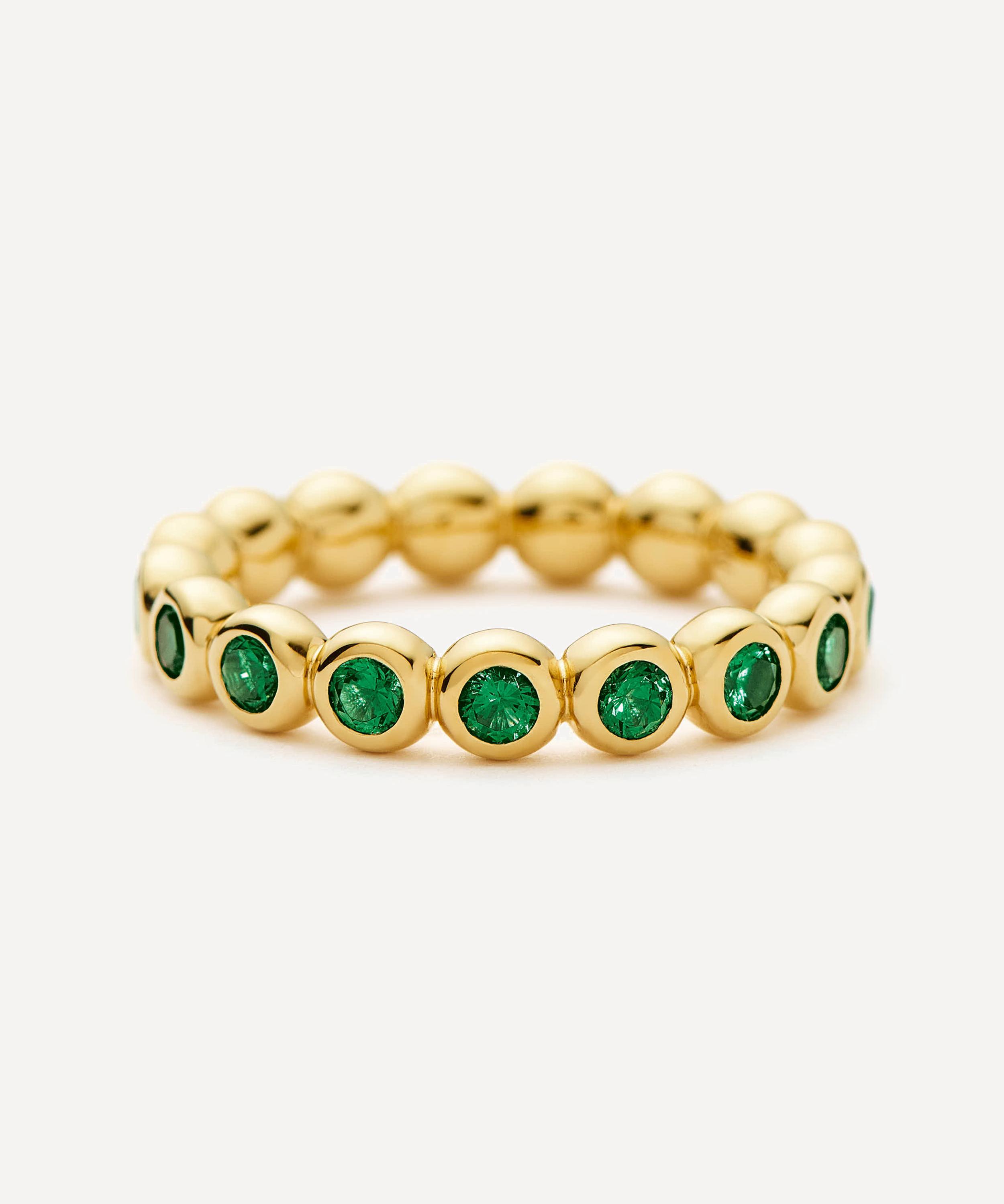 Missoma - 18ct Gold-Plated Vermeil Silver Tennis Stacking Ring image number 2