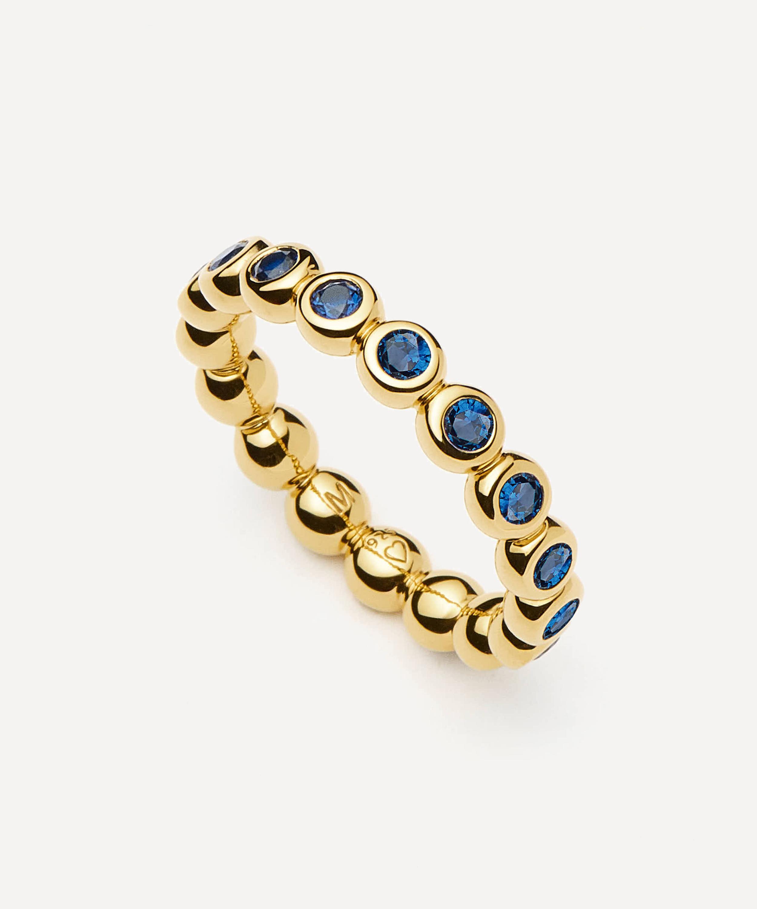 Missoma - 18ct Gold-Plated Vermeil Silver Tennis Stacking Ring image number 0
