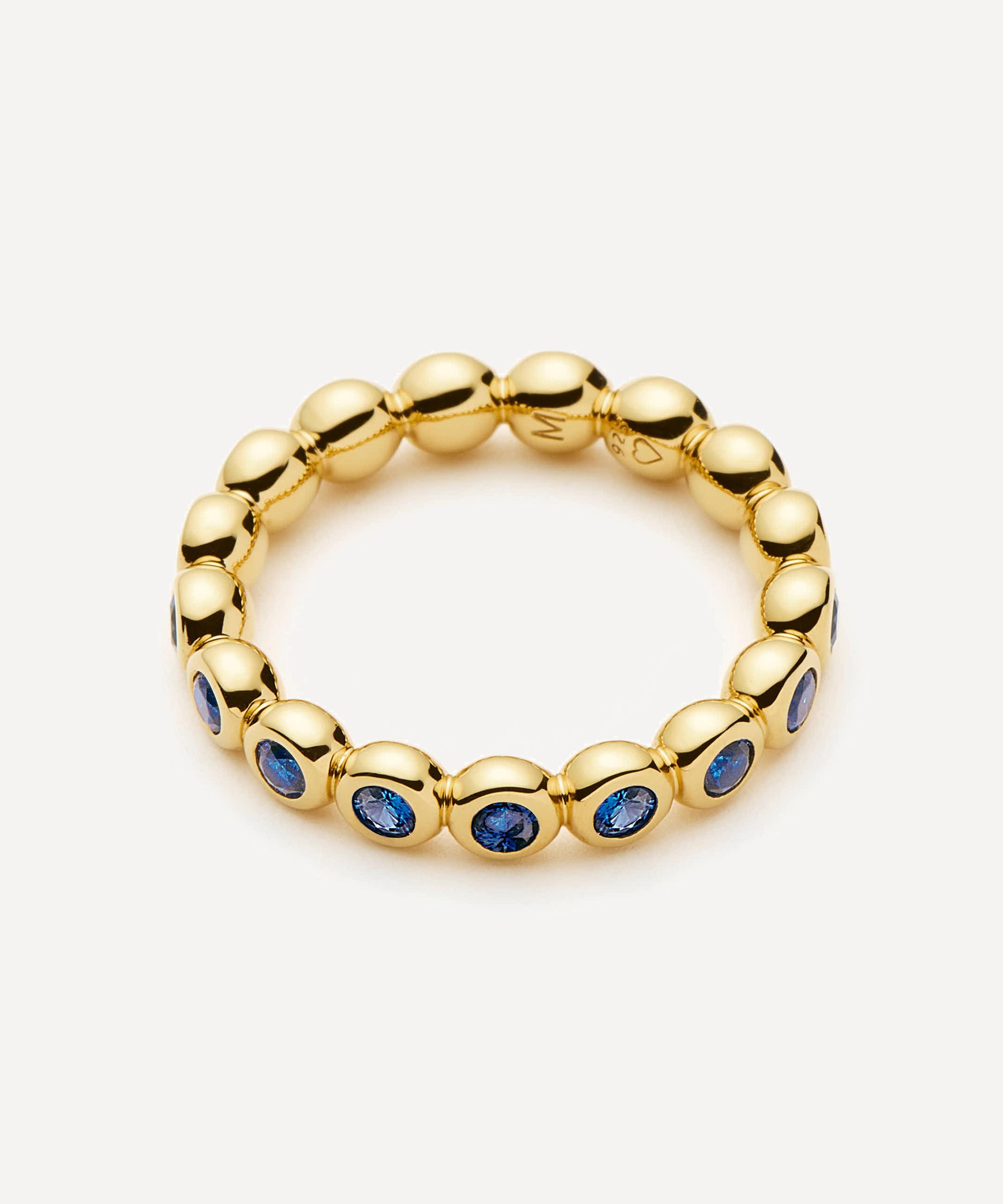 Missoma - 18ct Gold-Plated Vermeil Silver Tennis Stacking Ring image number 1