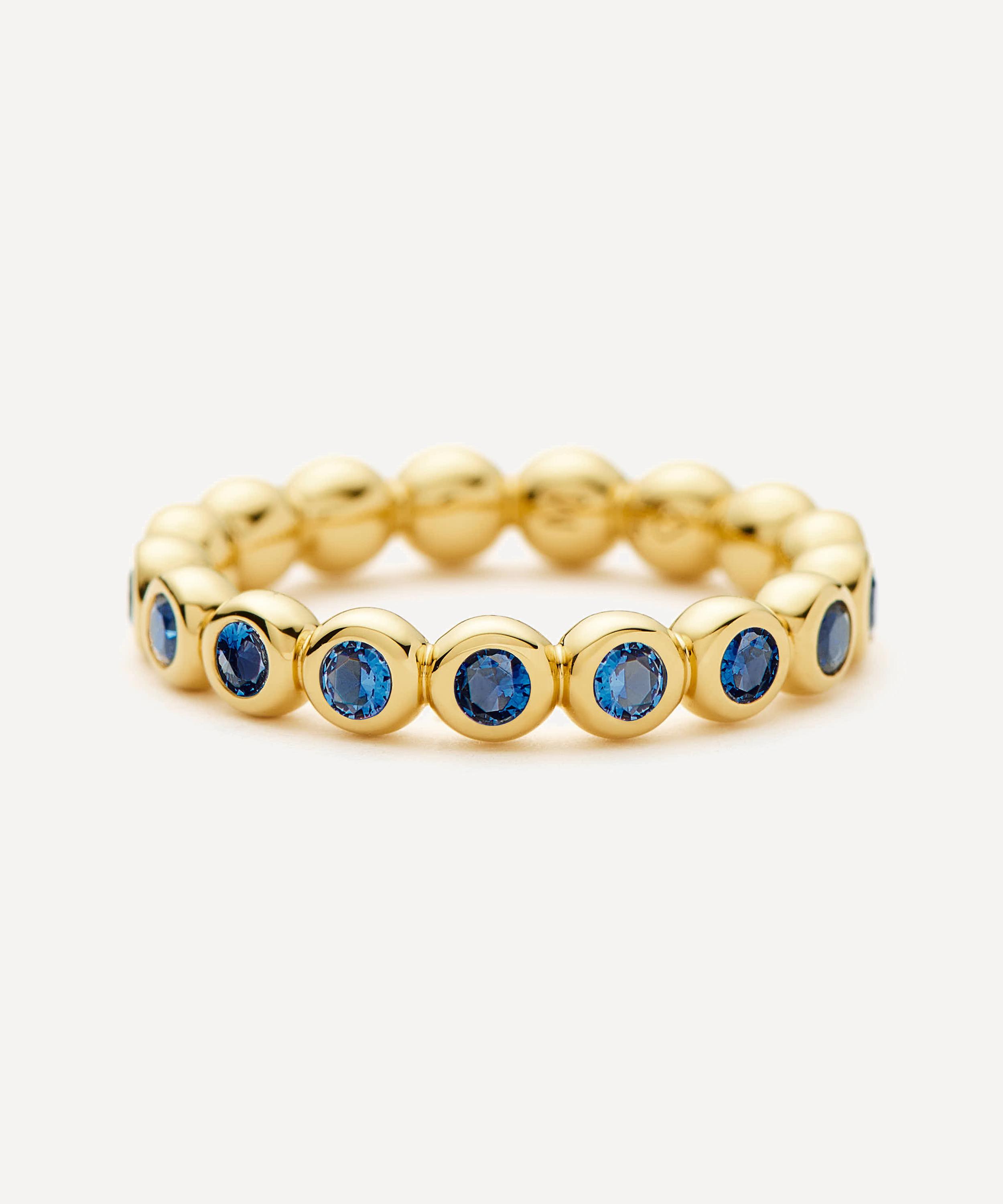 Missoma - 18ct Gold-Plated Vermeil Silver Tennis Stacking Ring image number 2