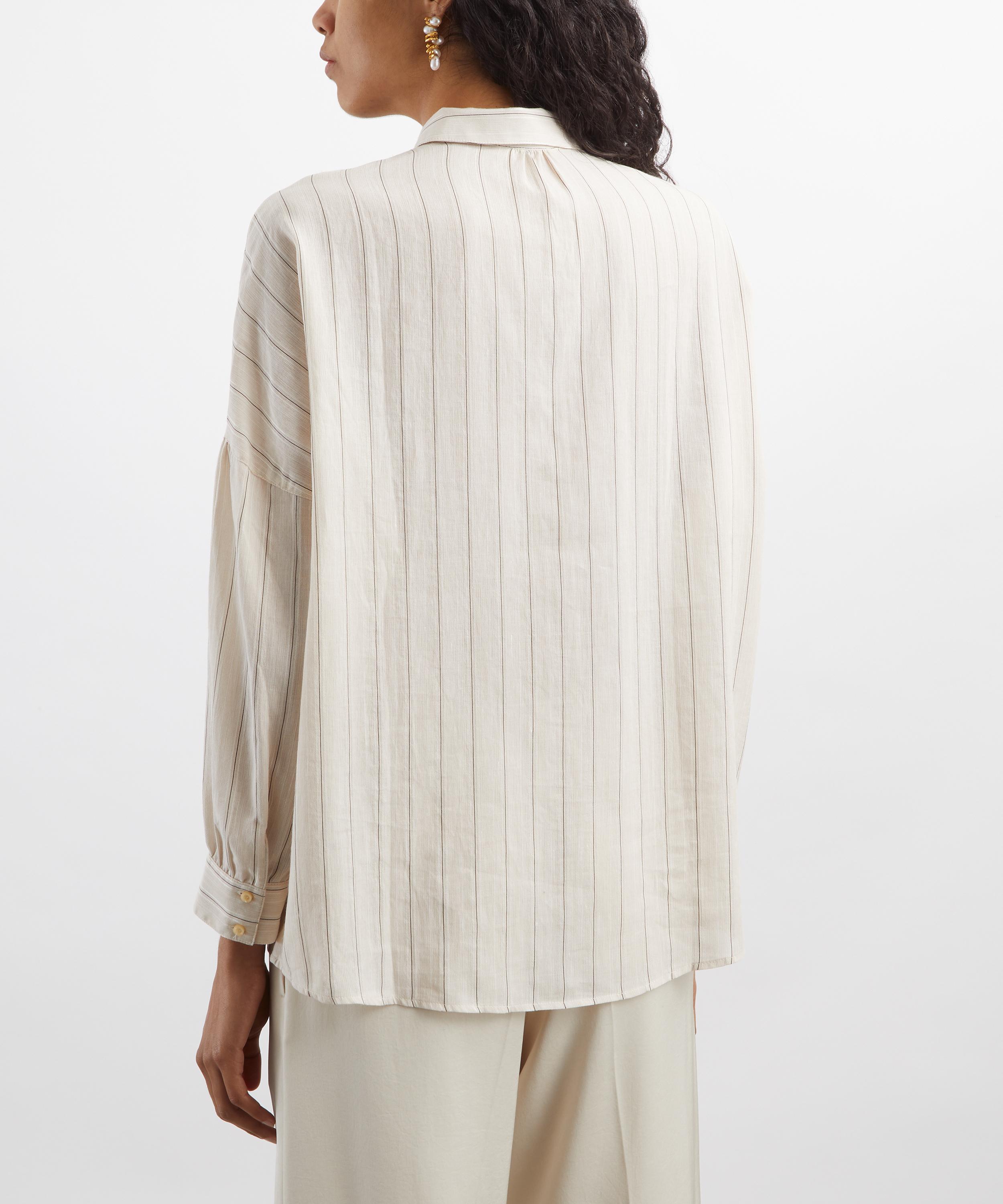 Sessùn - Botan Sandblack Striped Shirt image number 3