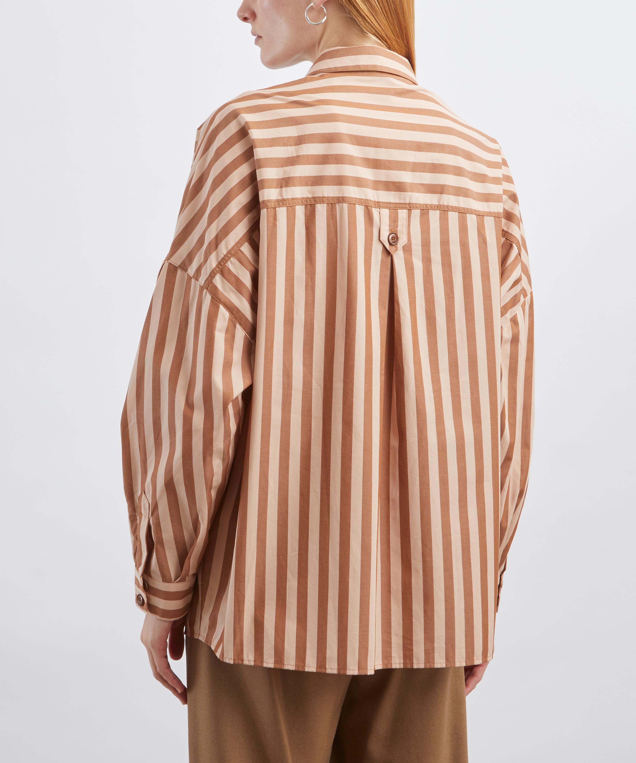 Sessùn - Fontania Oversized Striped Shirt image number 3
