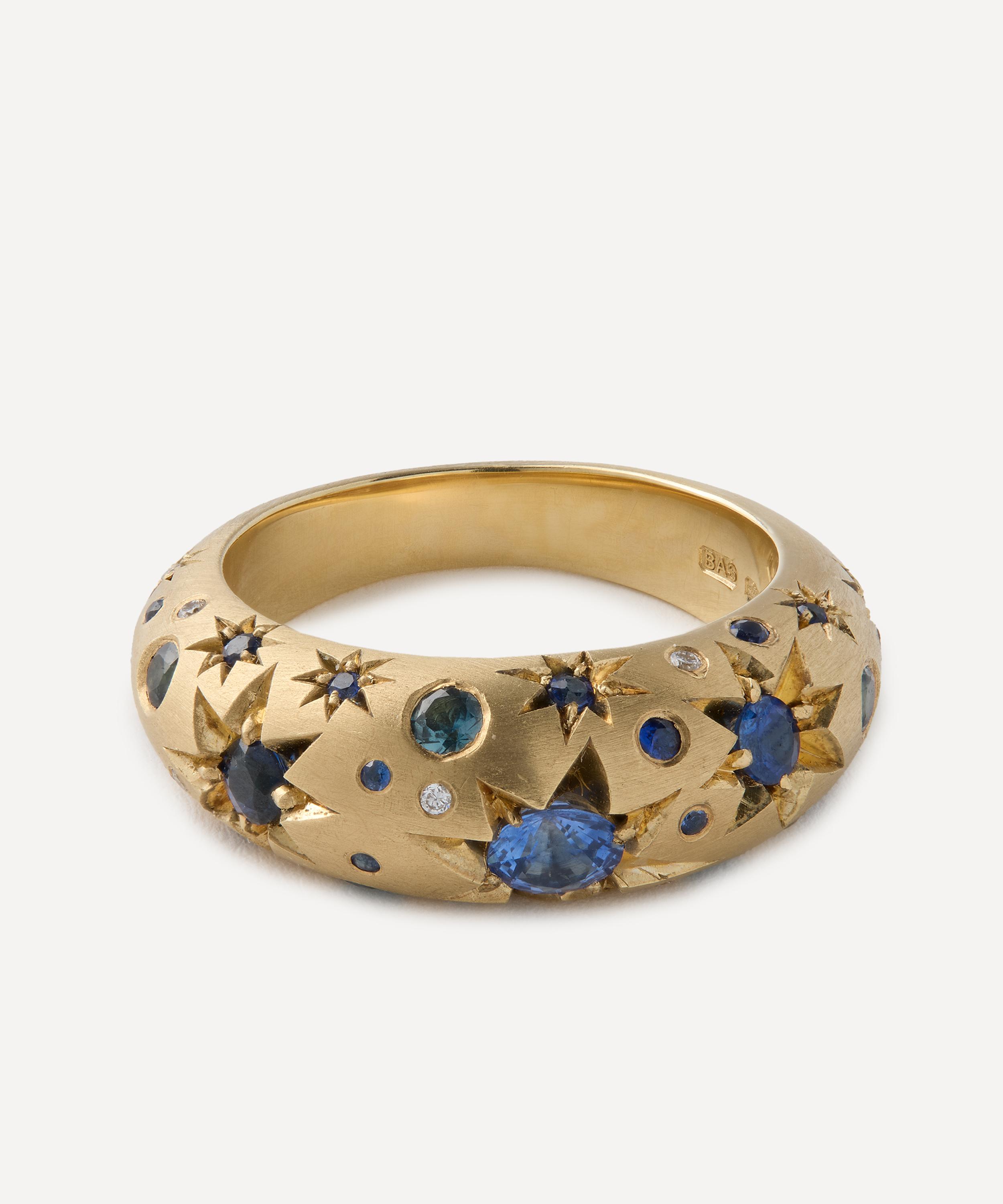 Balint Samad - 9ct Gold Stargazer Sapphire and Diamond Ring