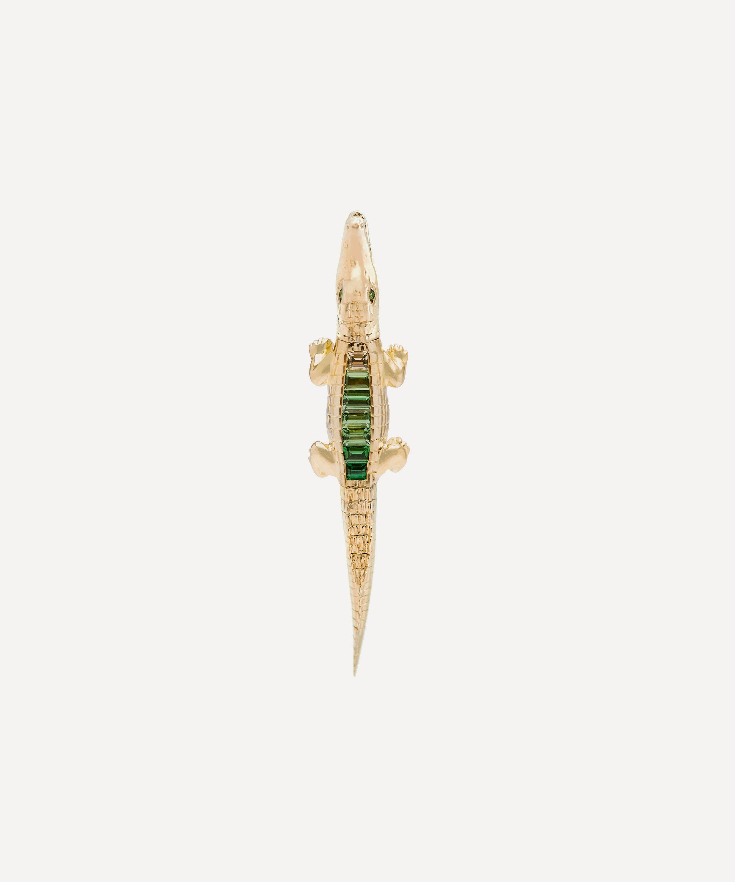 Bibi van der Velden - 18ct Gold Alligator Bite Drop Earring