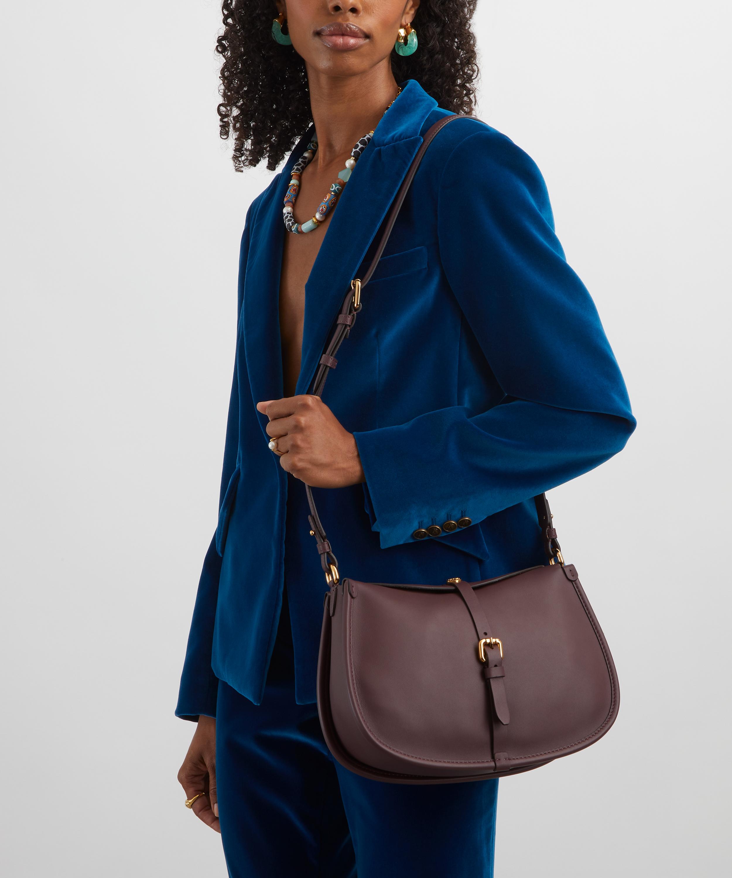 Etro Burgundy Medium Leather Pony Cross-Body Bag | Liberty