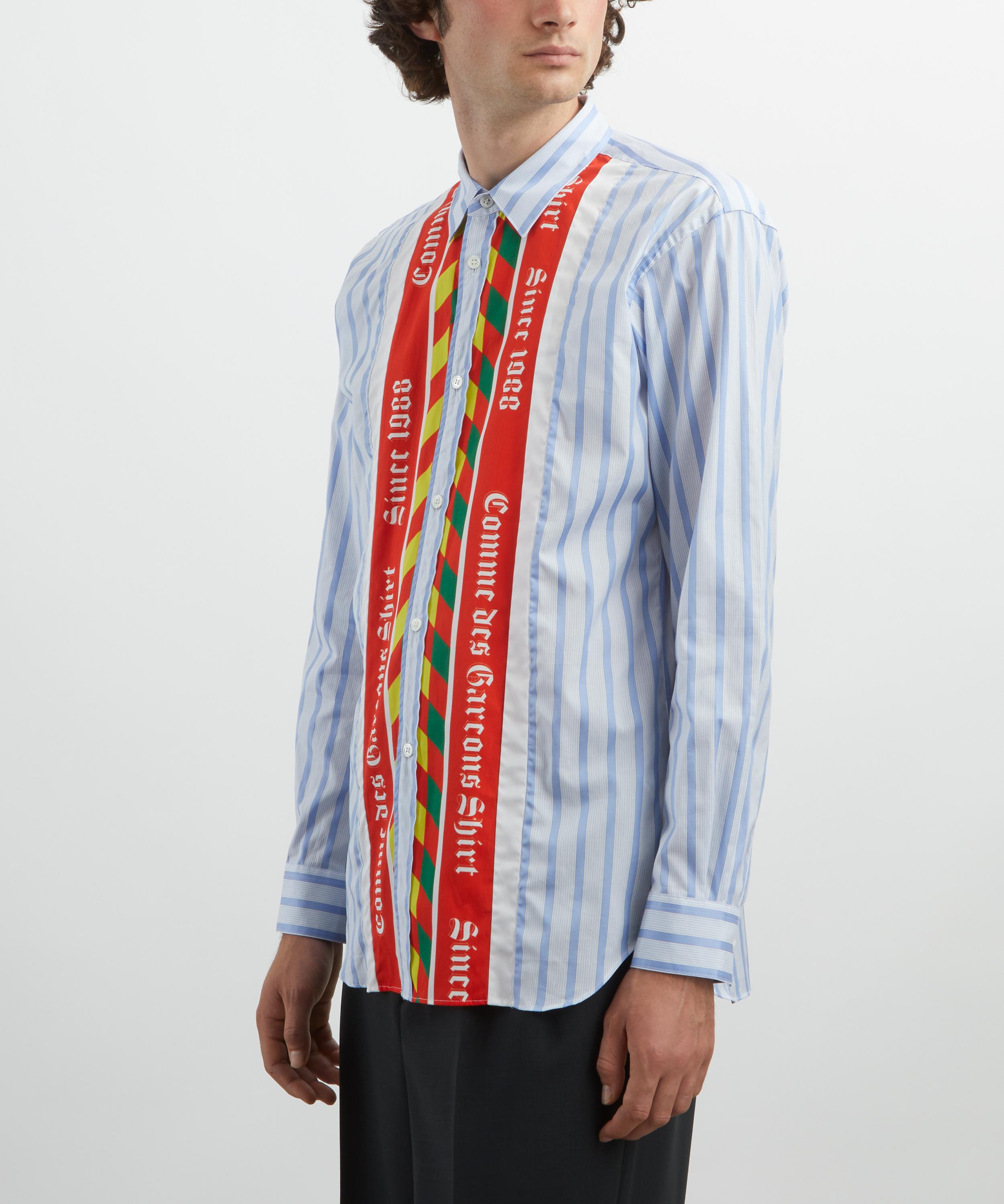 Comme des Garçons Shirt - Striped Football Scarf Shirt image number 2