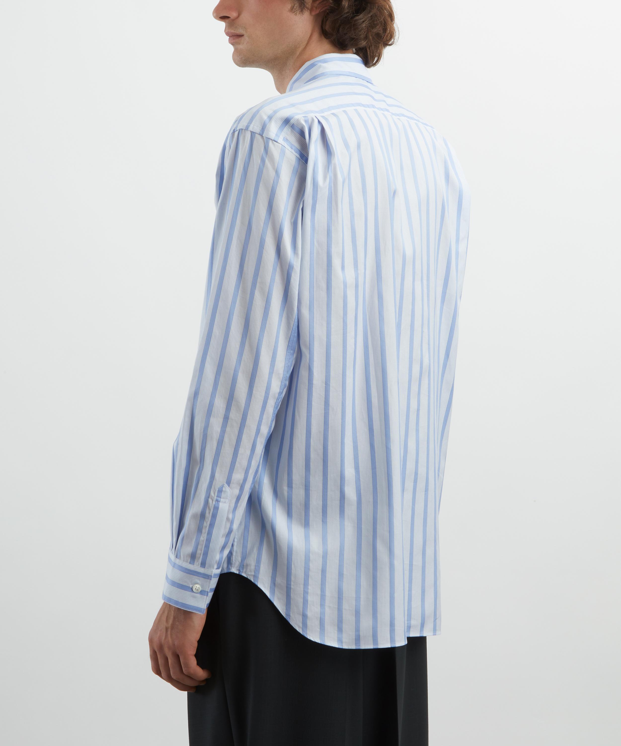 Comme des Garçons Shirt - Striped Football Scarf Shirt image number 3