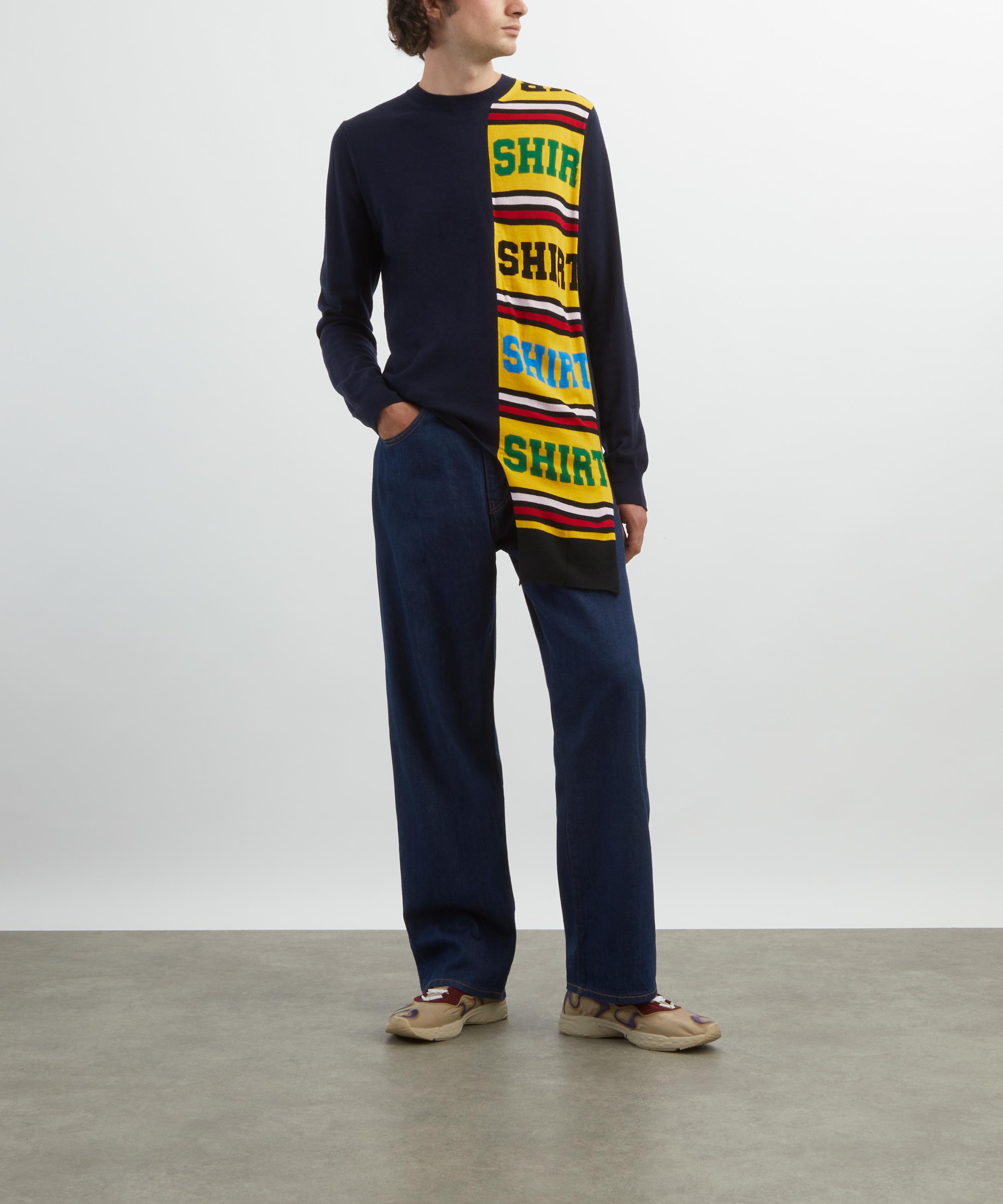 Comme des Garçons Shirt - Football Scarf Knitted Jumper image number 1