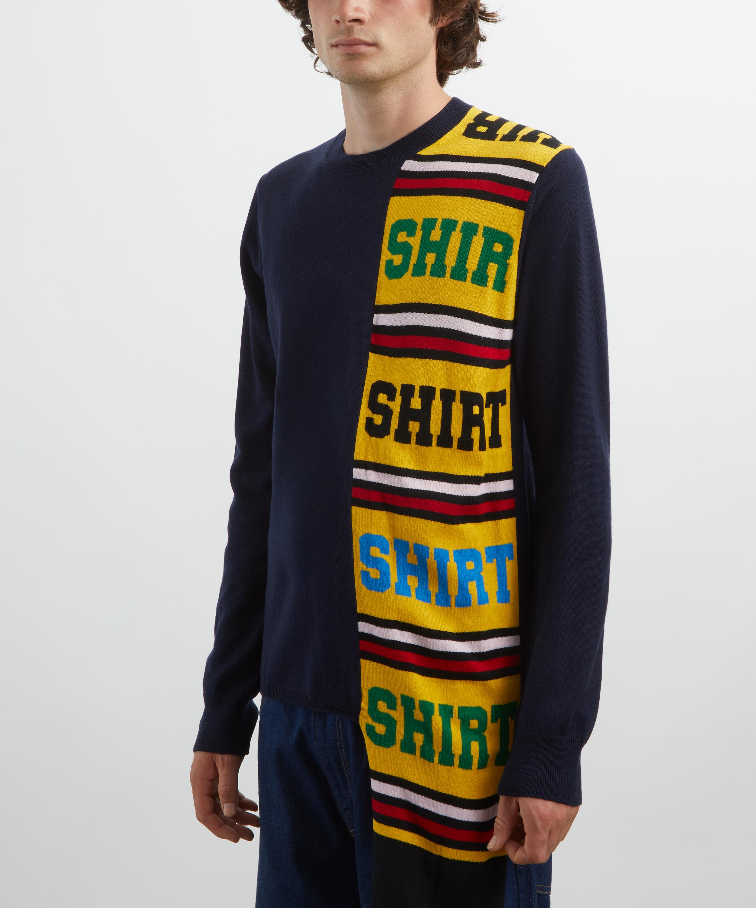 Comme des Garçons Shirt - Football Scarf Knitted Jumper image number 2