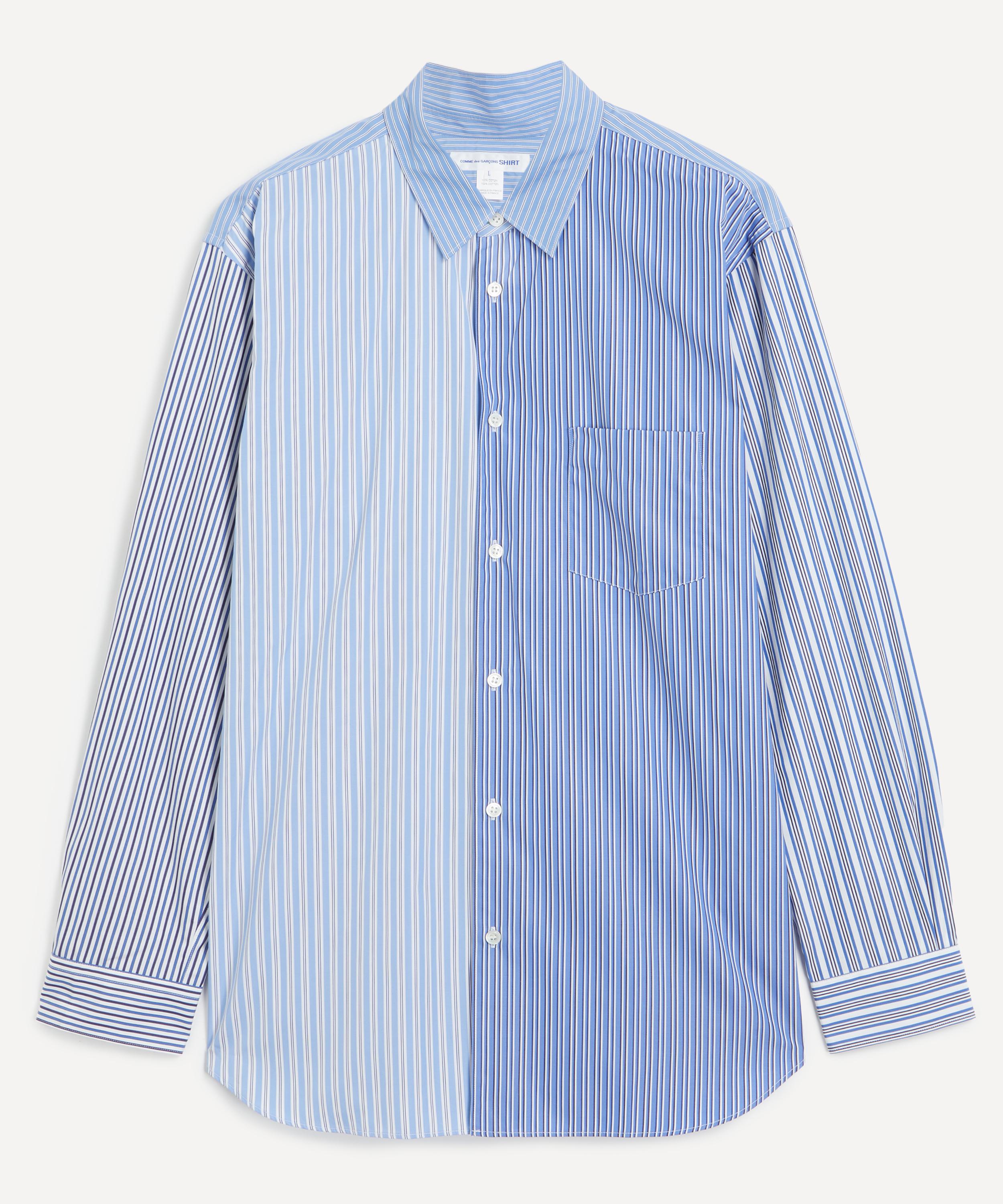 Comme des Garçons Shirt - Blue Multi Stripe Shirt image number 0