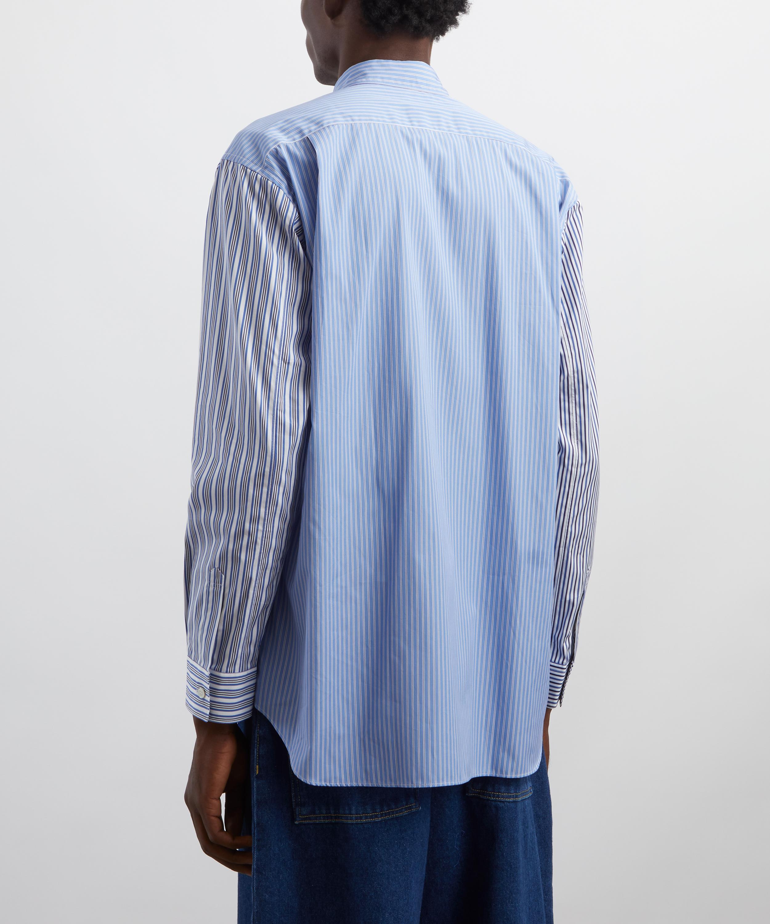 Comme des Garçons Shirt - Blue Multi Stripe Shirt image number 3